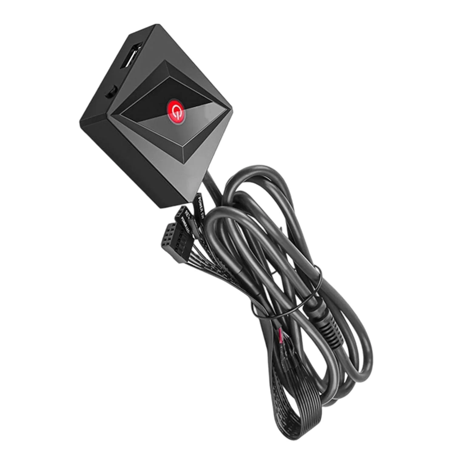 کلیدهای ریستارت و پاور کامپیوتر رومیزی USB 2.0 برای گیمینگ و دفاتر کار و جایگزینی پنل جلویی کلیدهای ریستارت و پاور کامپیوتر رومیزی USB 2.0 برای گیمینگ و دفاتر کار و جایگزینی پنل جلویی