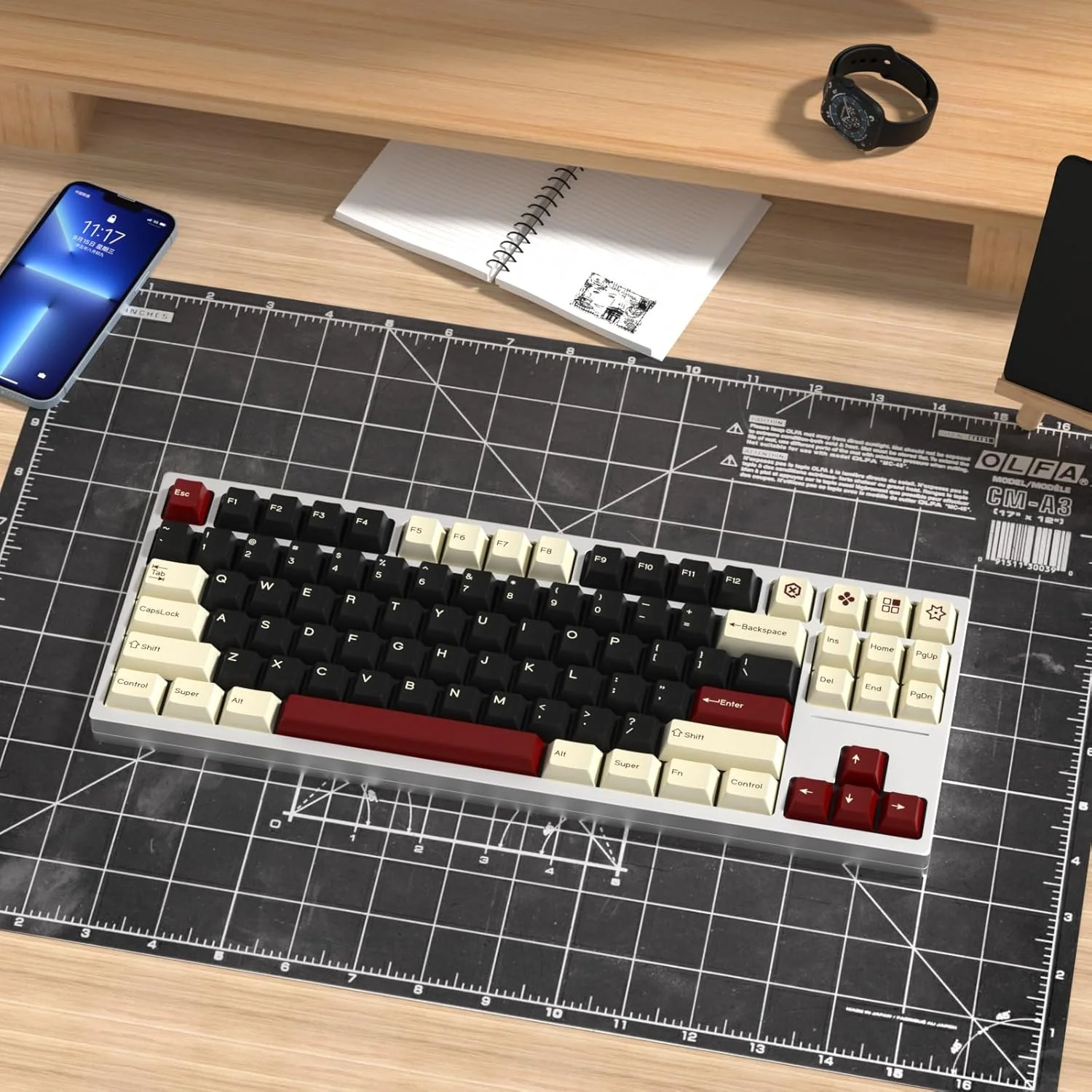 ست کیکپ سفارشی KBDiy Rome PBT Double Shot، 176 کلید مشکی مخصوص بازی، کیکپ های پروفایل Cherry برای کیبوردهای مکانیکی 61/64/68/84/87/100/104/108 ست کیکپ سفارشی KBDiy Rome PBT Double Shot، 176 کلید مشکی مخصوص بازی، کیکپ های پروفایل Cherry برای کیبوردهای مکانیکی 61/64/68/84/87/100/104/108