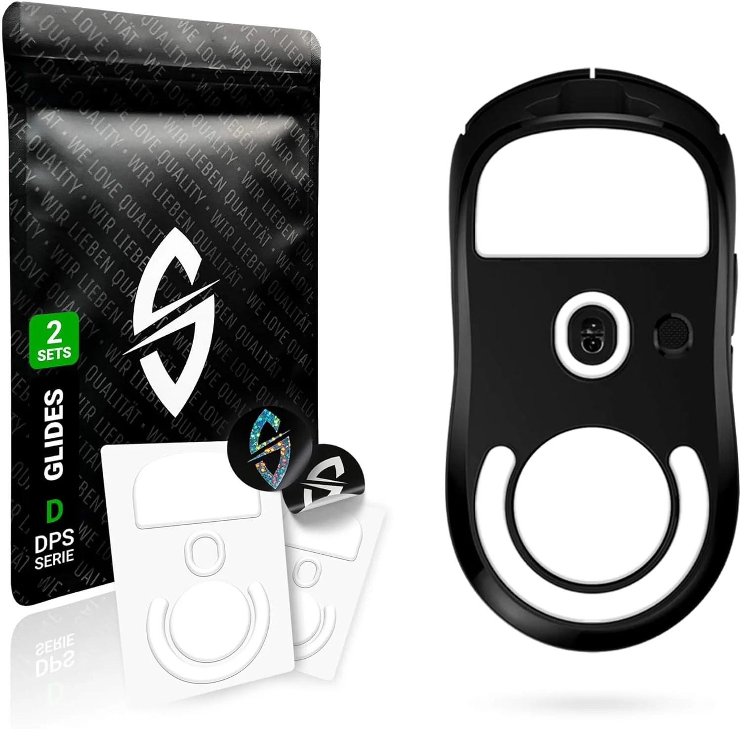 پدهای لغزنده SensoryBoost DPS (ست 2 عددی) برای Logitech G PRO X Superlight - فوق العاده سریع، لبه های گرد، اصطکاک کم، بادوام - پدهای جایگزین ماوس، اسکیت - لوازم جانبی ارتقاء ماوس گیمینگ
