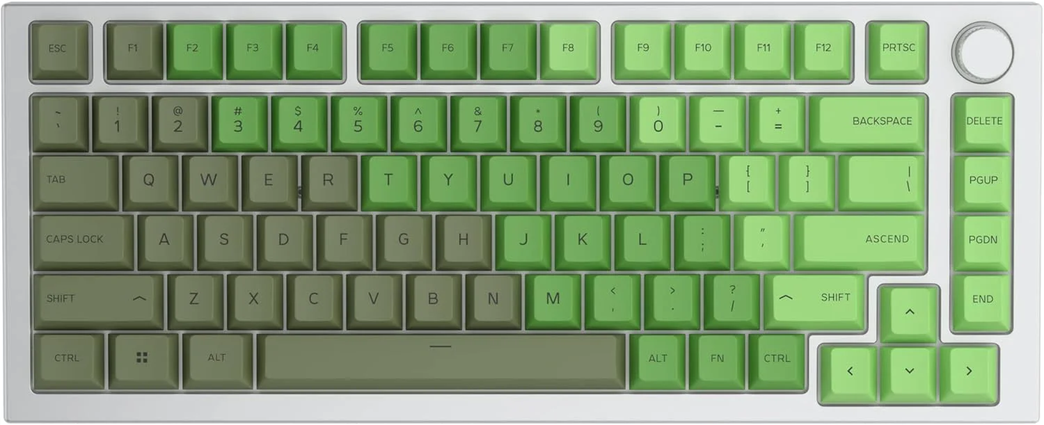 کلیدهای کیبورد Glorious PC Gaming Race Glorious GPBT Dye Sublimated (زیتونی) - پلاستیک ضخیم PBT، مجموعه 114 کلیدی برای کیبوردهای مکانیکی 100% اندازه کامل، 85% 80% TKL، 60% Compact، 75%