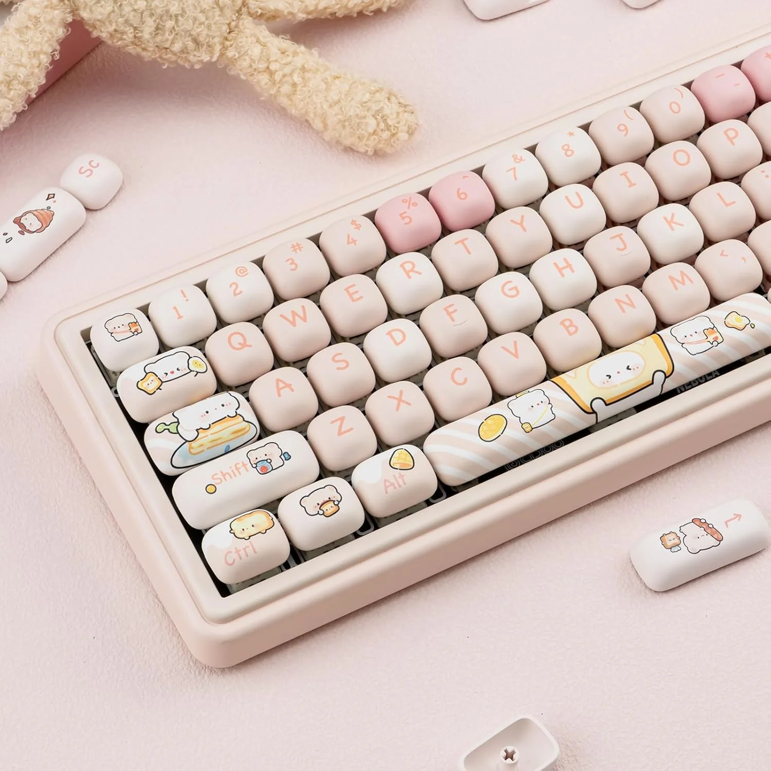تیمسکر 140 عدد کلاهک کلید صورتی، ست کلاهک کلید پروفایل MOG Kawaii، کلاهک کلید زیبا برای کیبورد، کلاهک کلید PBT ضخیم با سابلیمیشن رنگ، کلاهک کلید بازی سفارشی گرد برای سوئیچ های مکانیکی Cherry Gateron MX تیمسکر 140 عدد کلاهک کلید صورتی، ست کلاهک کلید پروفایل MOG Kawaii، کلاهک کلید زیبا برای کیبورد، کلاهک کلید PBT ضخیم با سابلیمیشن رنگ، کلاهک کلید بازی سفارشی گرد برای سوئیچ های مکانیکی Cherry Gateron MX