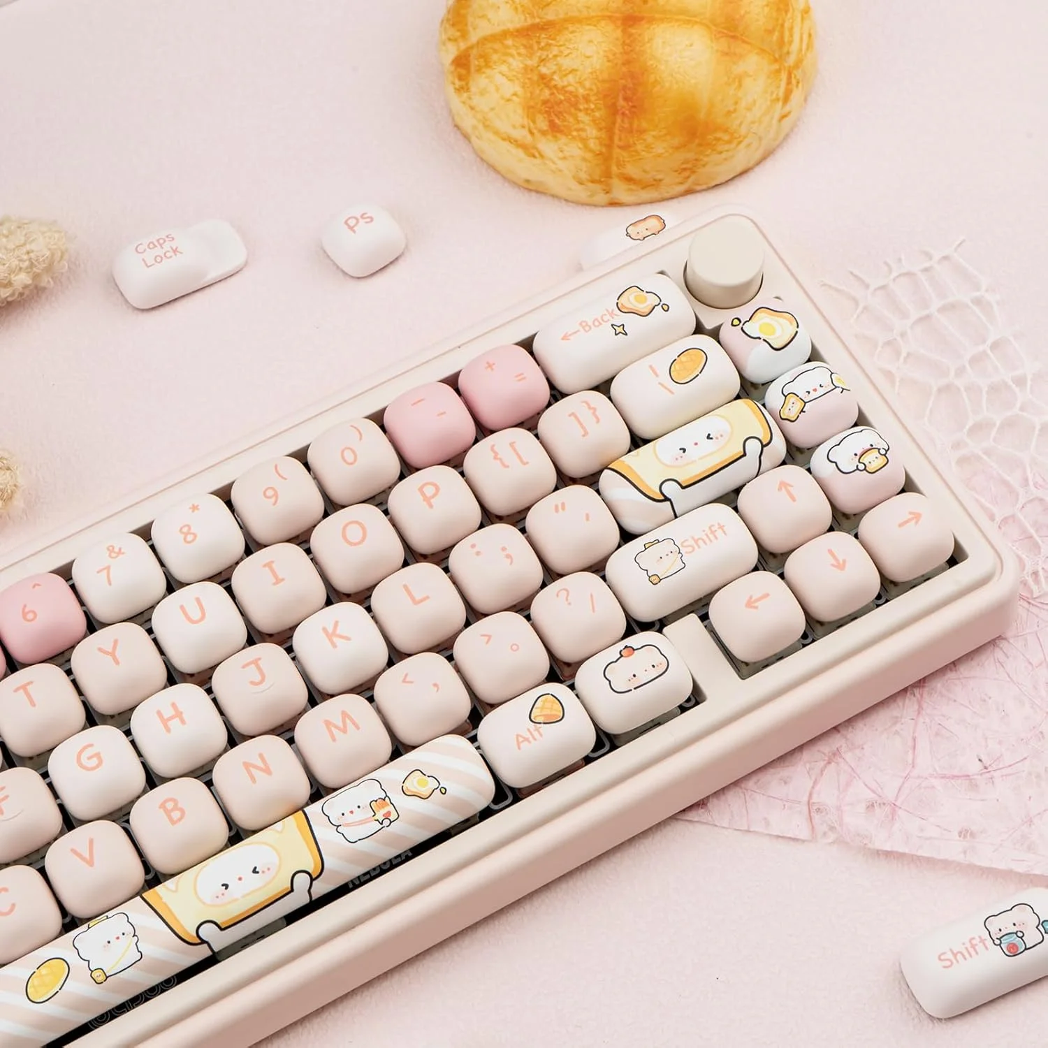 تیمسکر 140 عدد کلاهک کلید صورتی، ست کلاهک کلید پروفایل MOG Kawaii، کلاهک کلید زیبا برای کیبورد، کلاهک کلید PBT ضخیم با سابلیمیشن رنگ، کلاهک کلید بازی سفارشی گرد برای سوئیچ های مکانیکی Cherry Gateron MX تیمسکر 140 عدد کلاهک کلید صورتی، ست کلاهک کلید پروفایل MOG Kawaii، کلاهک کلید زیبا برای کیبورد، کلاهک کلید PBT ضخیم با سابلیمیشن رنگ، کلاهک کلید بازی سفارشی گرد برای سوئیچ های مکانیکی Cherry Gateron MX