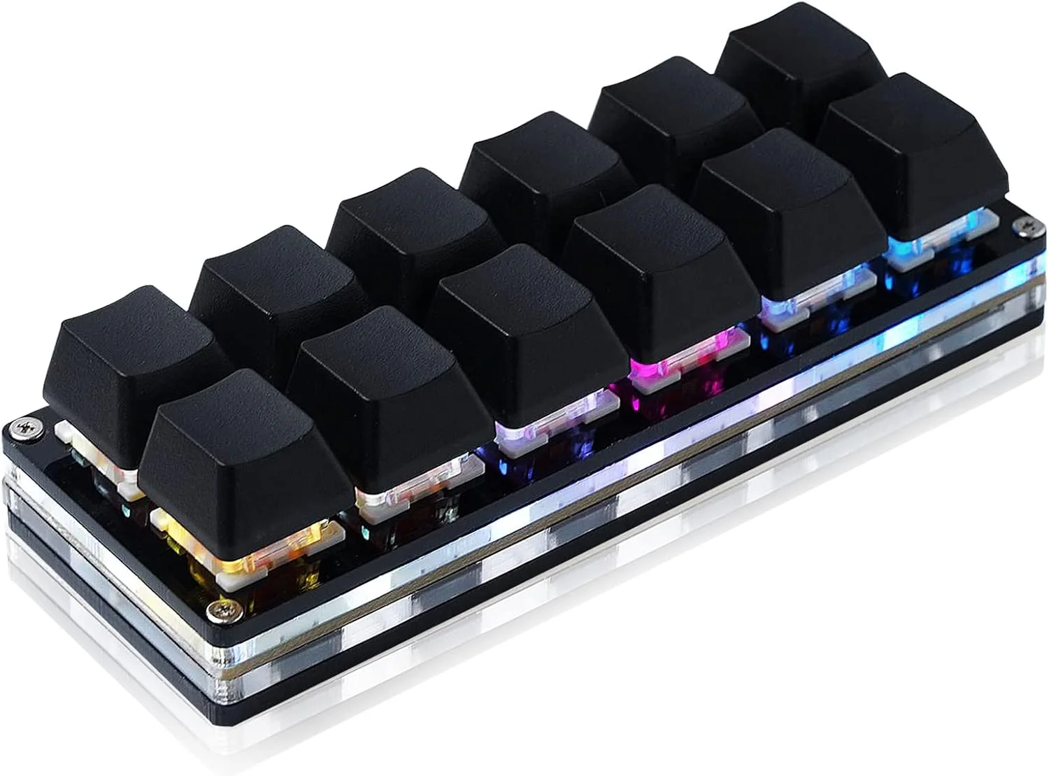 کیبورد گیمینگ مکانیکی 12 کلیدی BTXETUEL، صفحه کلید یک دستی، صفحه کلید سیمی USB-C OSU، صفحه کلید قابل برنامه ریزی و تعویض آسان. کیبورد گیمینگ مکانیکی 12 کلیدی BTXETUEL، صفحه کلید یک دستی، صفحه کلید سیمی USB-C OSU، صفحه کلید قابل برنامه ریزی و تعویض آسان.