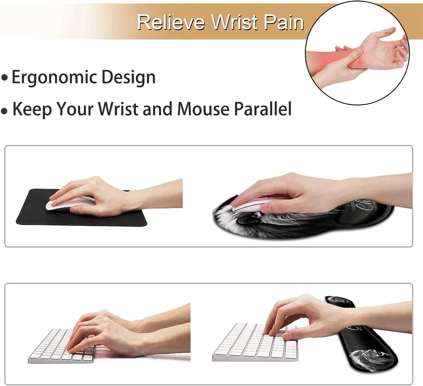 پد ماوس ارگونومیک با پشتیبانی مچ ژلهای و ست استراحت مچ کیبورد مموری فوم، برای بازی، کامپیوتر، دفتر، لپتاپ، تایپ آسان، پد ماوس بیسیم، شیرهای خشمگین فیلیپیان 4:13 آیه پد مشکی میز پد ماوس ارگونومیک با پشتیبانی مچ ژلهای و ست استراحت مچ کیبورد مموری فوم، برای بازی، کامپیوتر، دفتر، لپتاپ، تایپ آسان، پد ماوس بیسیم، شیرهای خشمگین فیلیپیان 4:13 آیه پد مشکی میز