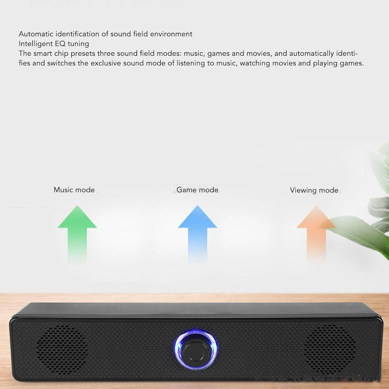 ساندبار کامپیوتر Bewinner با استریو HiFi و بیس عمیق، اسپیکر مینی USB برای لپ تاپ، تبلت و کامپیوتر
