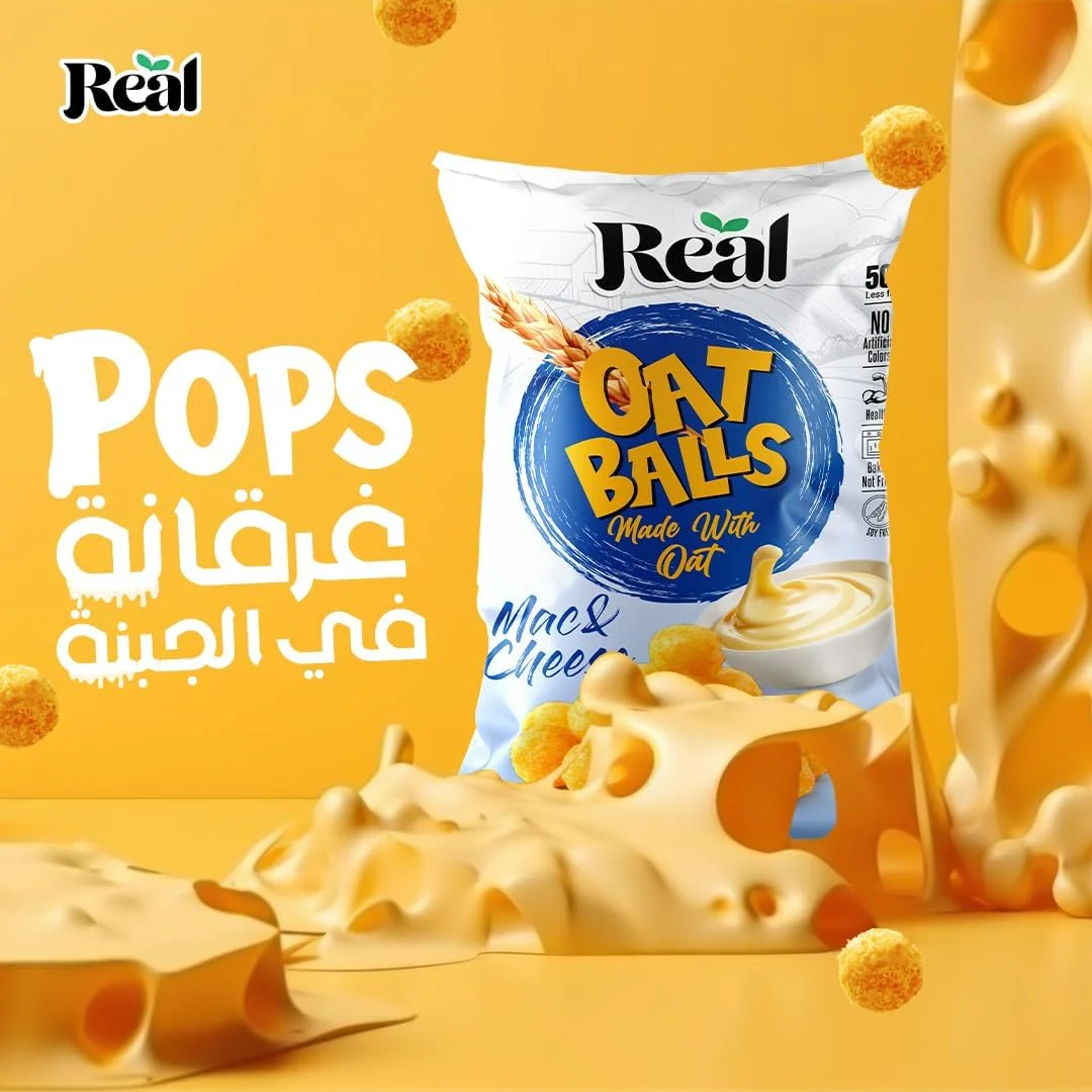 توپ های جو دوسر پروتئینی واقعی، 50% چربی کمتر، پخته شده، بدون سویا، بدون رنگ های مصنوعی، 50 گرمی (بسته 3 عددی، طعم های مختلف) توپ های جو دوسر پروتئینی واقعی، 50% چربی کمتر، پخته شده، بدون سویا، بدون رنگ های مصنوعی، 50 گرمی (بسته 3 عددی، طعم های مختلف)