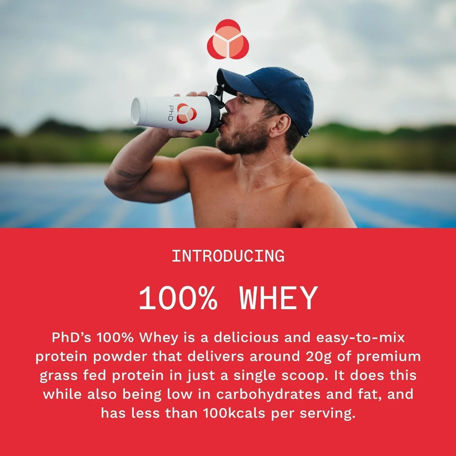 پروتئین وی 100% PhD Nutrition - پودر پروتئین وی تهیه شده از شیر گاو تغذیه شده با علف، 18 گرم پروتئین و 5.3 گرم BCAA در هر وعده، شیک پروتئینی شکلات بلژیکی کم کالری، 40 وعده، 1 کیلوگرم پروتئین وی 100% PhD Nutrition - پودر پروتئین وی تهیه شده از شیر گاو تغذیه شده با علف، 18 گرم پروتئین و 5.3 گرم BCAA در هر وعده، شیک پروتئینی شکلات بلژیکی کم کالری، 40 وعده، 1 کیلوگرم