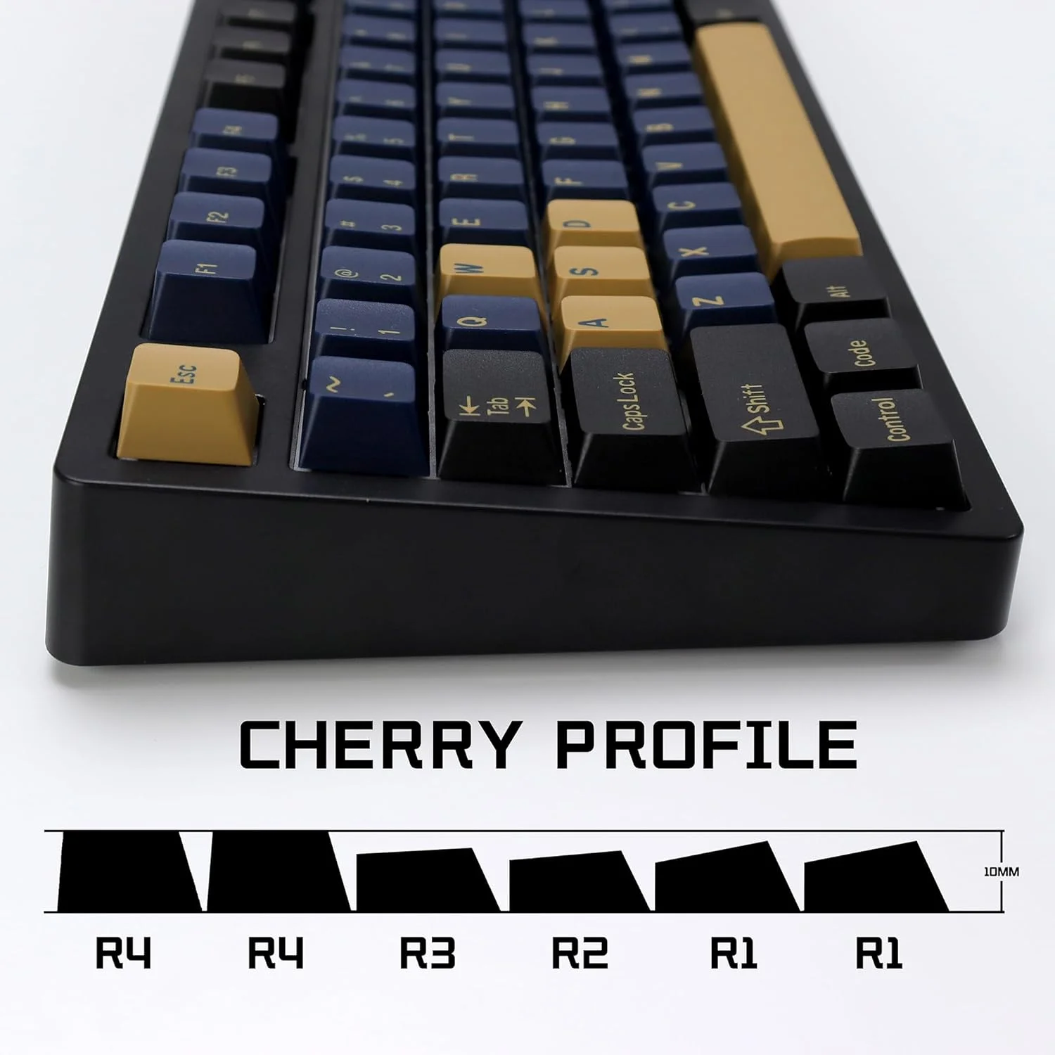 ست کیکپ های سفارشی KBDiy Blue Samurai PBT Double Shot، 174 کلید کیکپ های بازی رترو پروفایل Cherry برای کیبوردهای مکانیکی 61/64/68/84/87/100/104/108 ست کیکپ های سفارشی KBDiy Blue Samurai PBT Double Shot، 174 کلید کیکپ های بازی رترو پروفایل Cherry برای کیبوردهای مکانیکی 61/64/68/84/87/100/104/108