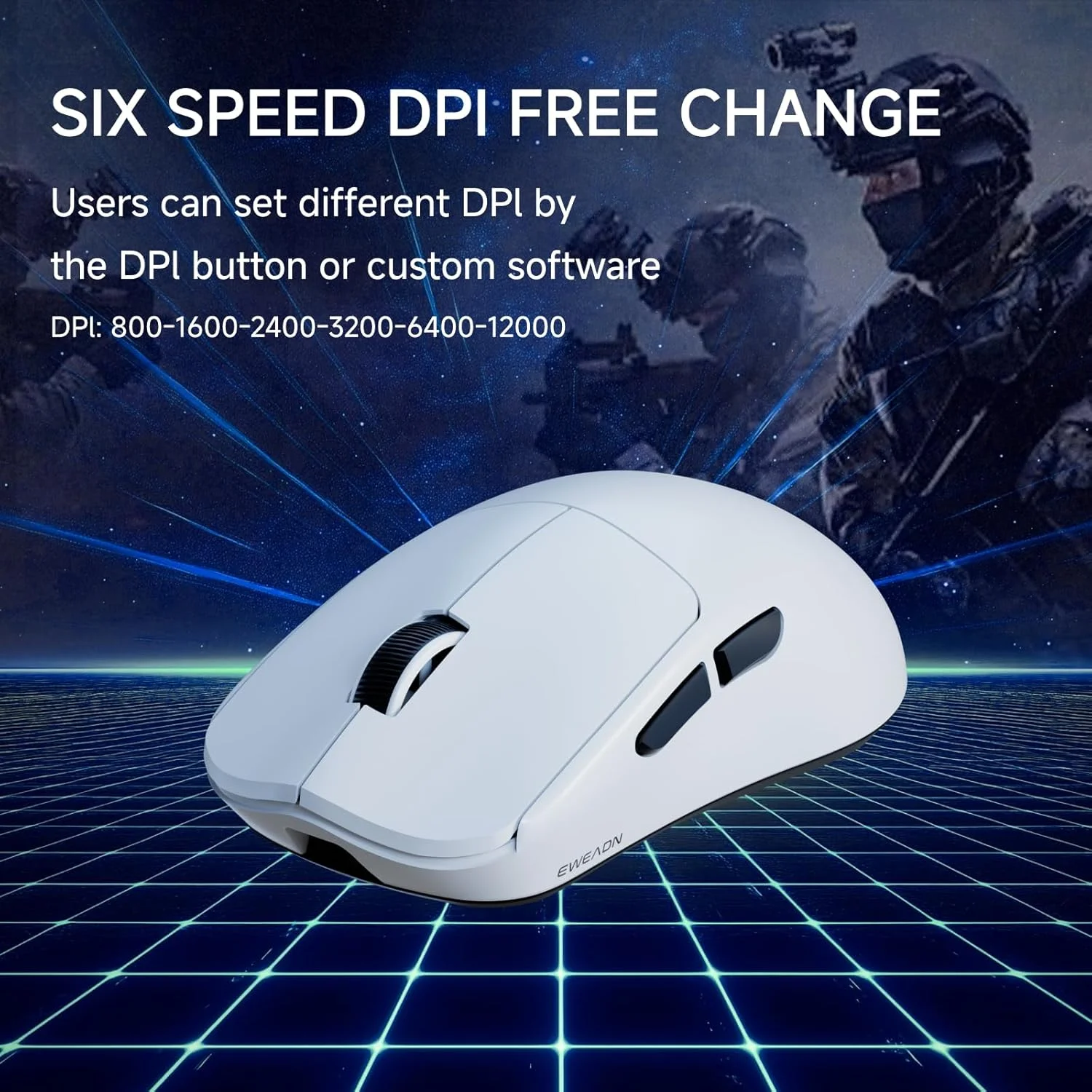 موس گیمینگ بیسیم SEUNKWANG EWEADN X23Pro، موس گیمینگ اسپورت 2.4G/BT5.0/USB-C، موس گیمینگ سبک وزن 49 گرمی، موس بیسیم 12000 DPI با 6 دکمه قابل برنامهریزی، برای لپتاپ/کامپیوتر/مک، سفید موس گیمینگ بیسیم SEUNKWANG EWEADN X23Pro، موس گیمینگ اسپورت 2.4G/BT5.0/USB-C، موس گیمینگ سبک وزن 49 گرمی، موس بیسیم 12000 DPI با 6 دکمه قابل برنامهریزی، برای لپتاپ/کامپیوتر/مک، سفید