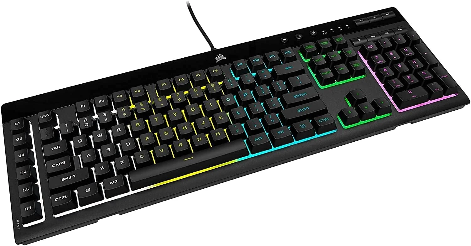 کیبورد گیمینگ کرسیر K55 RGB PRO، مشکی کیبورد گیمینگ کرسیر K55 RGB PRO، مشکی