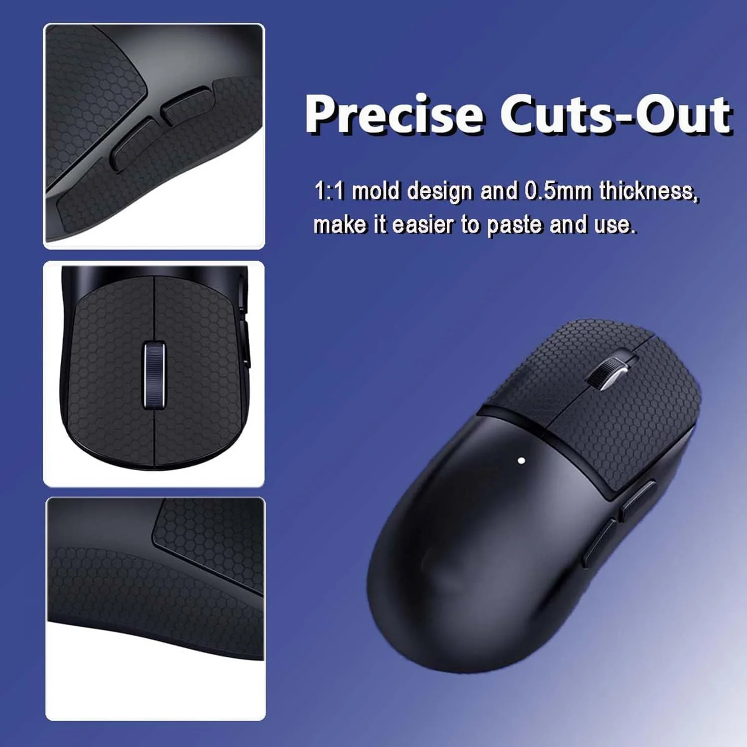 برچسب ضد لغزش ماوس YelaJoy - 1 ست برای ماوس گیمینگ Logitech GPW نسل دوم، برچسب گریپ ماوس بی سیم مشکی برچسب ضد لغزش ماوس YelaJoy - 1 ست برای ماوس گیمینگ Logitech GPW نسل دوم، برچسب گریپ ماوس بی سیم مشکی