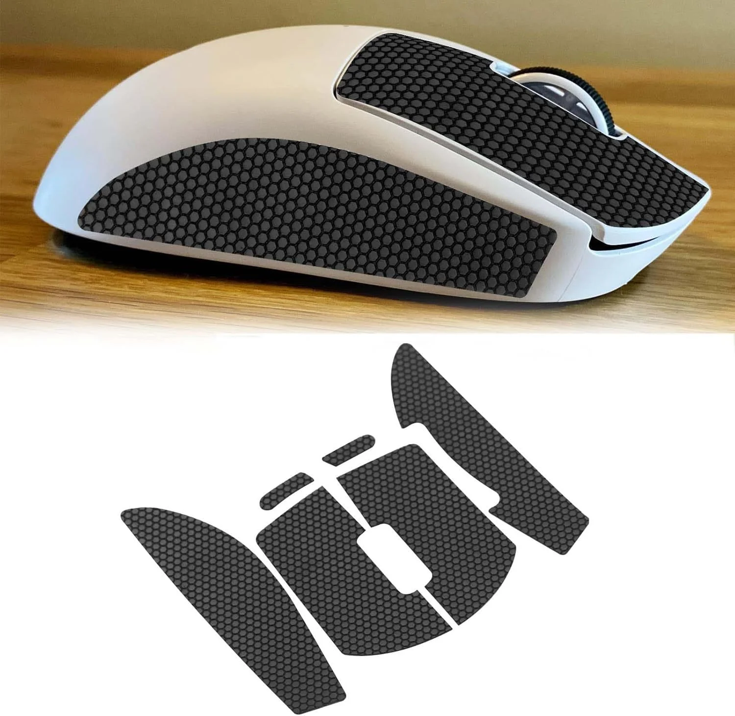 برچسب ضد لغزش ماوس YelaJoy - 1 ست برای ماوس گیمینگ Logitech GPW نسل دوم، برچسب گریپ ماوس بی سیم مشکی برچسب ضد لغزش ماوس YelaJoy - 1 ست برای ماوس گیمینگ Logitech GPW نسل دوم، برچسب گریپ ماوس بی سیم مشکی