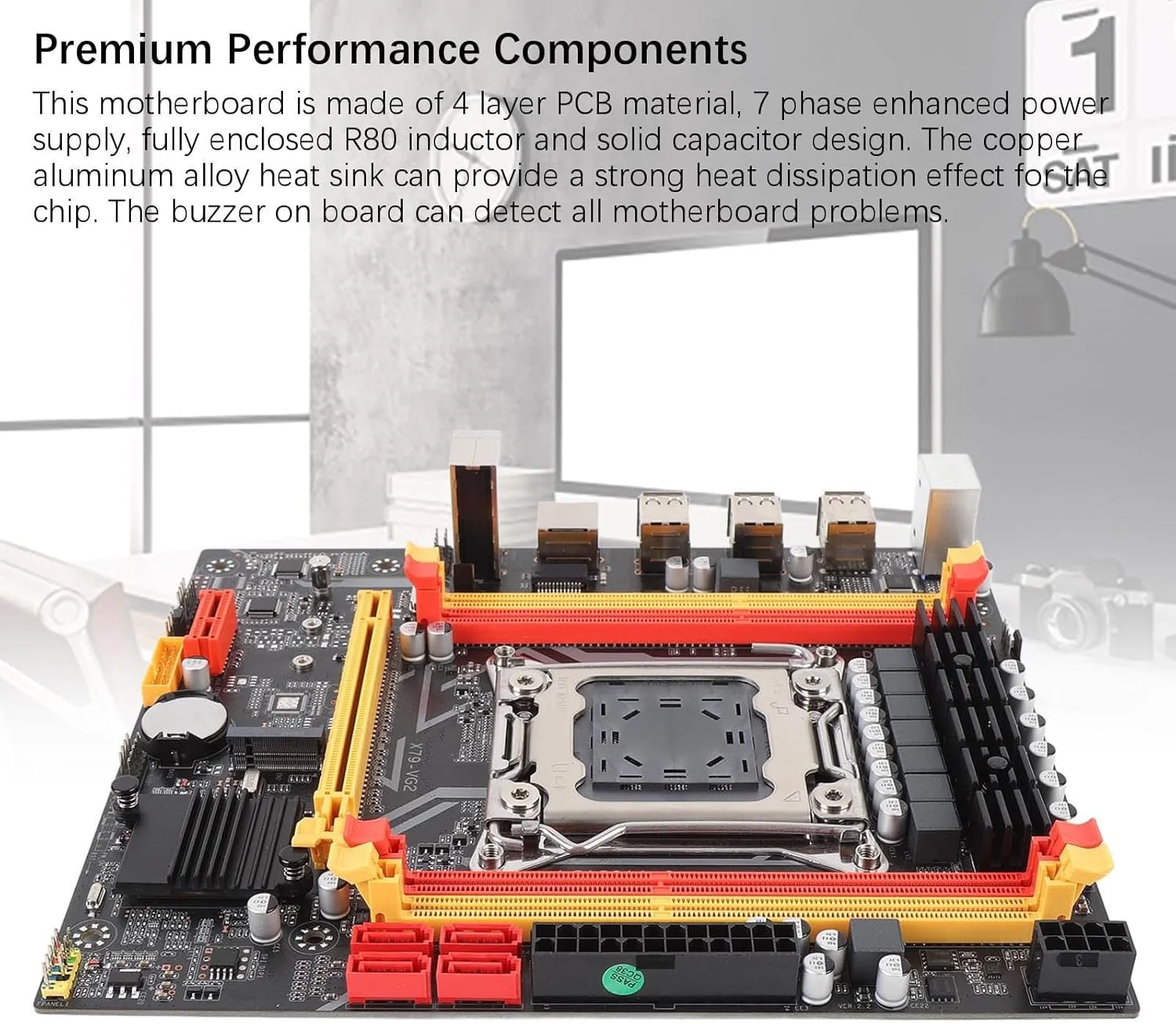 مادربرد کامپیوتر برای سری سوکت LGA2011-0، پردازنده 4 اسلات رم DDR3، رابط M.2، باتری 240 میلی آمپر ساعت، مادربرد گیمینگ با چیپست X79، عیب یابی آسان مادربرد کامپیوتر برای سری سوکت LGA2011-0، پردازنده 4 اسلات رم DDR3، رابط M.2، باتری 240 میلی آمپر ساعت، مادربرد گیمینگ با چیپست X79، عیب یابی آسان