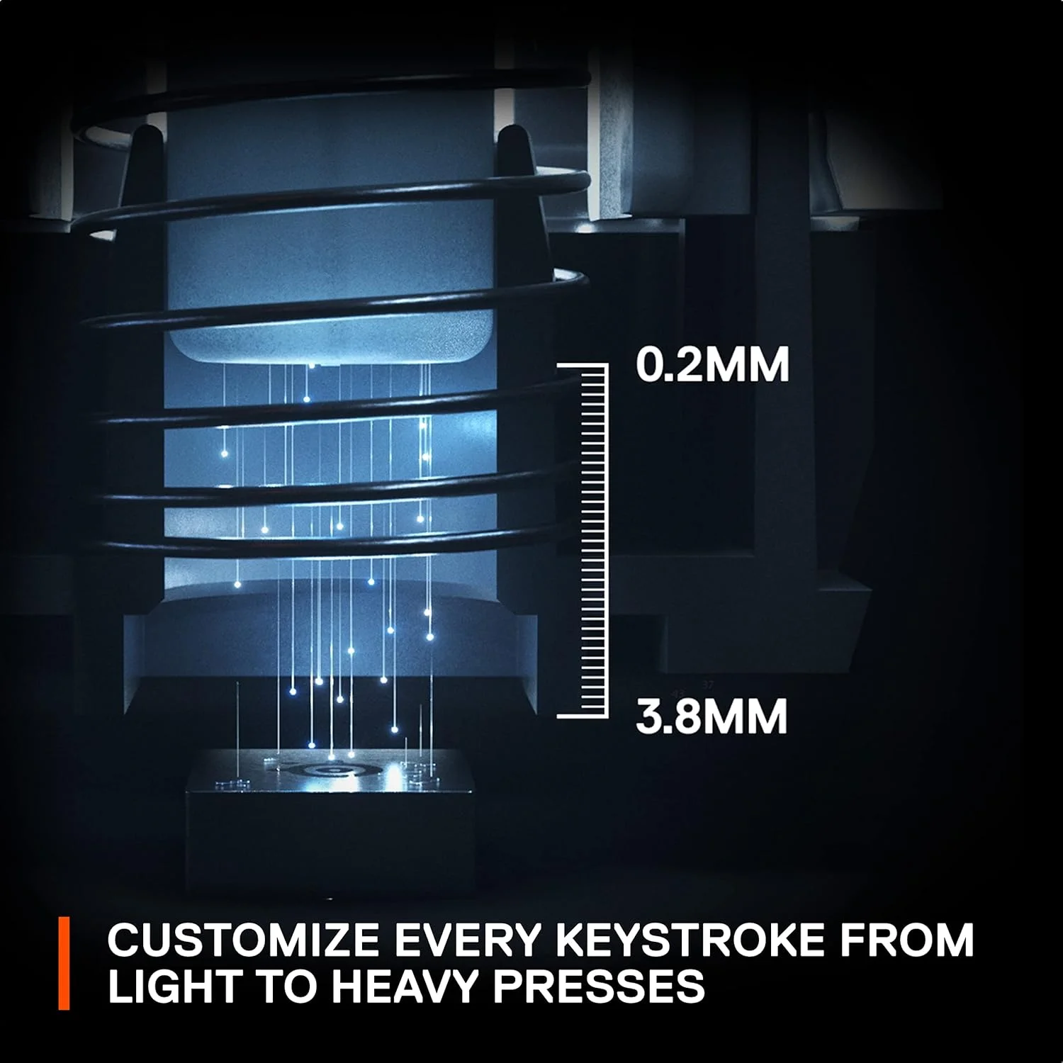 کیبورد گیمینگ بی‌سیم SteelSeries Apex Pro Mini - کیبورد گیمینگ HyperMagnetic - سریع‌ترین کیبورد جهان - فرم فاکتور جمع و جور 60% - فعال‌سازی قابل تنظیم - RGB - 2.4GHz/بلوتوث - USB-C - طرح‌بندی انگلیسی QWERTY
