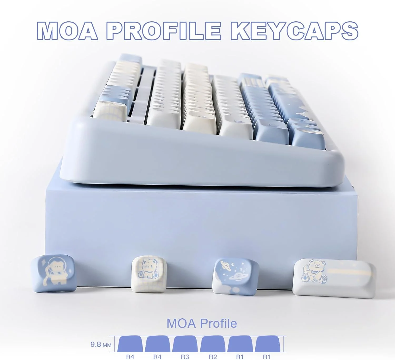 یونزی 132 کلید MOA، ست کلیدهای سفارشی PBT با چاپ سابلیمیشن برای پروفایل MOA، کلیدهای طرح خرس بامزه برای کیبوردهای مکانیکی گیمینگ با سوئیچ MX (آبی) یونزی 132 کلید MOA، ست کلیدهای سفارشی PBT با چاپ سابلیمیشن برای پروفایل MOA، کلیدهای طرح خرس بامزه برای کیبوردهای مکانیکی گیمینگ با سوئیچ MX (آبی)