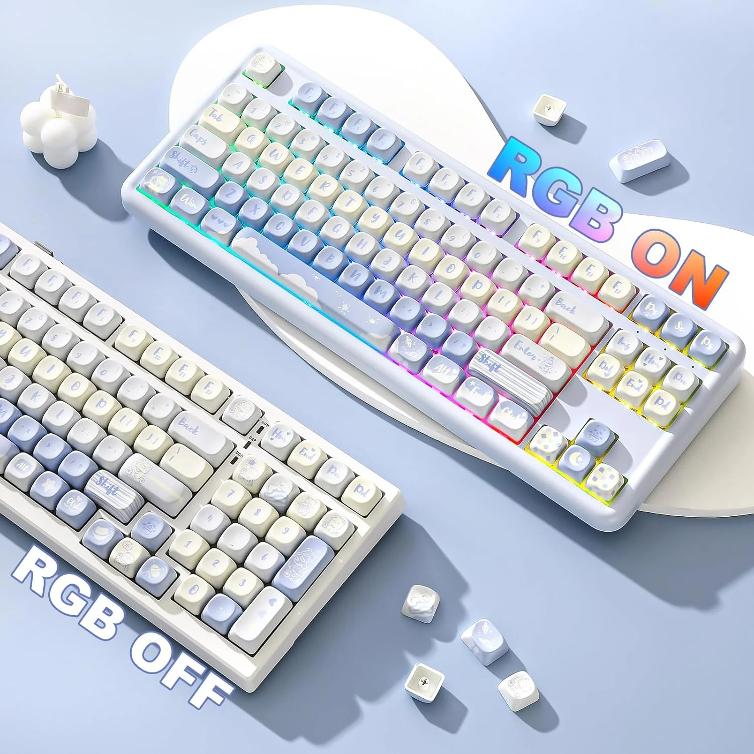 یونزی 132 کلید MOA، ست کلیدهای سفارشی PBT با چاپ سابلیمیشن برای پروفایل MOA، کلیدهای طرح خرس بامزه برای کیبوردهای مکانیکی گیمینگ با سوئیچ MX (آبی) یونزی 132 کلید MOA، ست کلیدهای سفارشی PBT با چاپ سابلیمیشن برای پروفایل MOA، کلیدهای طرح خرس بامزه برای کیبوردهای مکانیکی گیمینگ با سوئیچ MX (آبی)