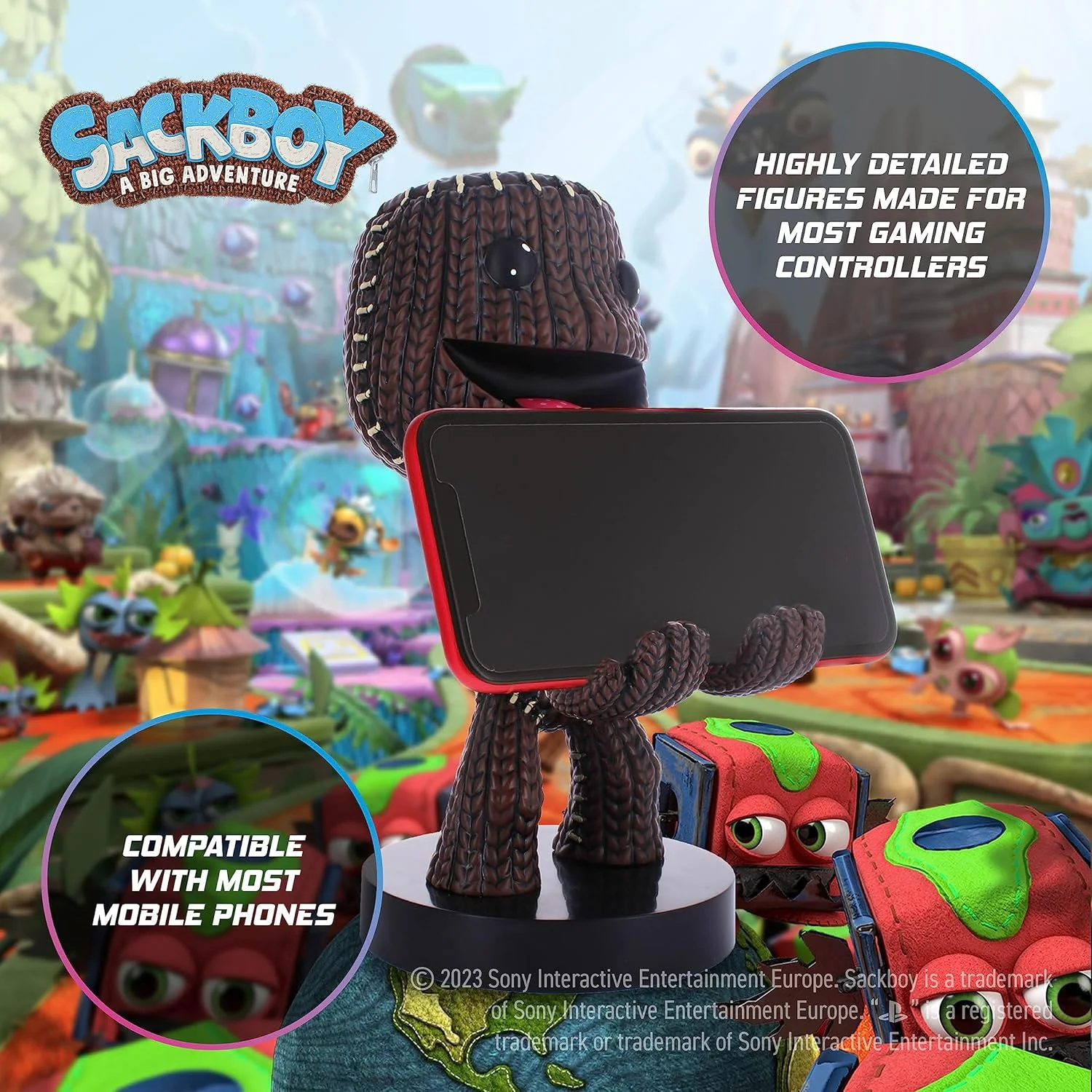 نگهدارنده لوازم جانبی بازی و هولدر گوشی Cableguys Cable Guys - Sackboy Little Big Planet مناسب برای اکثر کنترلرها (ایکس باکس، پلی استیشن، نینتندو سوییچ) و گوشی نگهدارنده لوازم جانبی بازی و هولدر گوشی Cableguys Cable Guys - Sackboy Little Big Planet مناسب برای اکثر کنترلرها (ایکس باکس، پلی استیشن، نینتندو سوییچ) و گوشی
