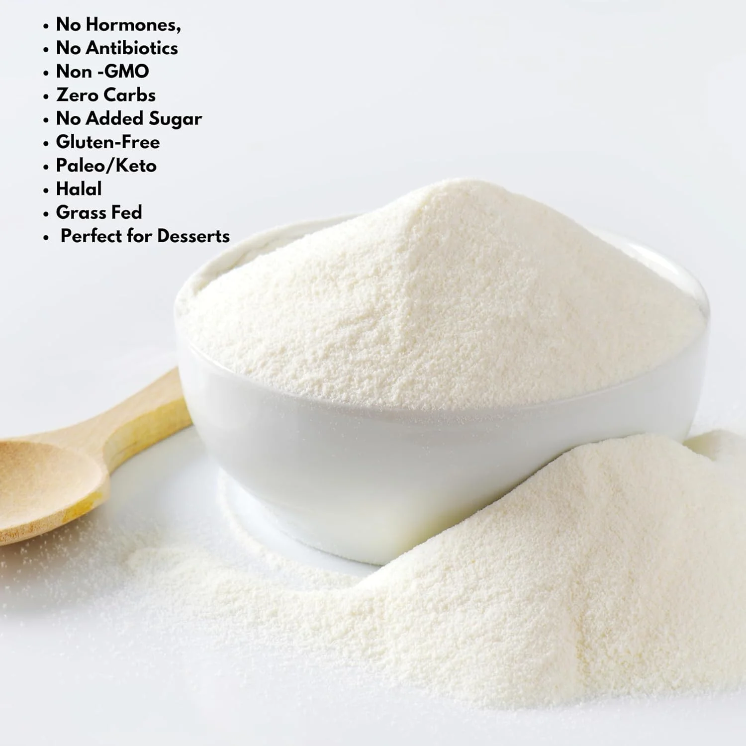 پودر ژلاتین گاو Hearthy Foods، پودر ژلاتین بدون طعم برای زنان و مردان | کتو و پالئو، پروتئین خالص نوع 1 و 3، تغذیه شده با علف، دارای گواهی حلال، غیر GMO، ژلاتین کوشر | 454 گرم (16 اونس) پودر ژلاتین گاو Hearthy Foods، پودر ژلاتین بدون طعم برای زنان و مردان | کتو و پالئو، پروتئین خالص نوع 1 و 3، تغذیه شده با علف، دارای گواهی حلال، غیر GMO، ژلاتین کوشر | 454 گرم (16 اونس)