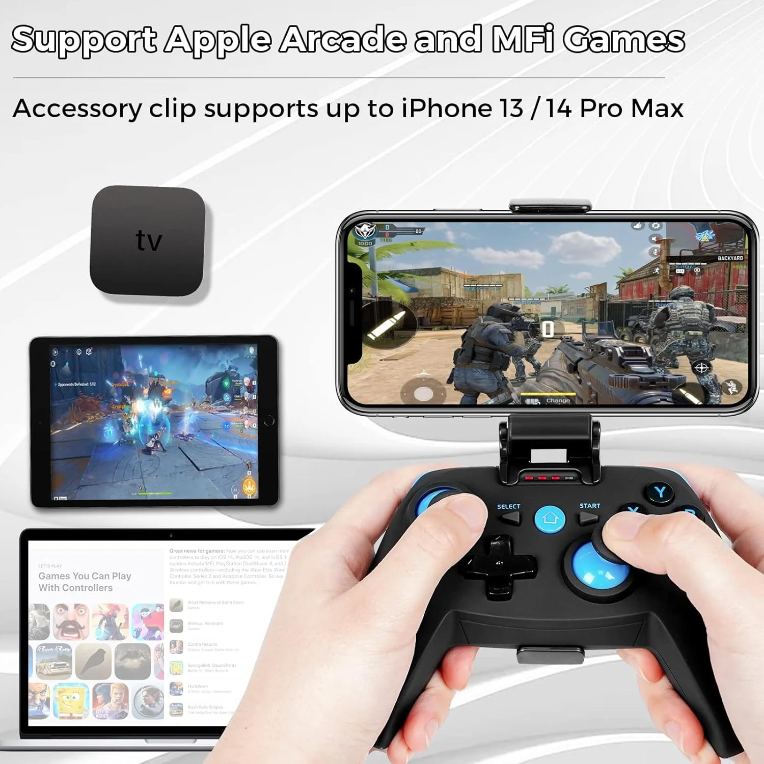 دسته بازی، گیم پد، کنترلر بلوتوثی برای آیفون/اندروید/ویندوز/استیم دک/ PS3&4/ سوییچ، ایکس باکس و گیم پد بی سیم DualShock برای گوشی موبایل xCloud، بازی از راه دور پلی استیشن دسته بازی، گیم پد، کنترلر بلوتوثی برای آیفون/اندروید/ویندوز/استیم دک/ PS3&4/ سوییچ، ایکس باکس و گیم پد بی سیم DualShock برای گوشی موبایل xCloud، بازی از راه دور پلی استیشن