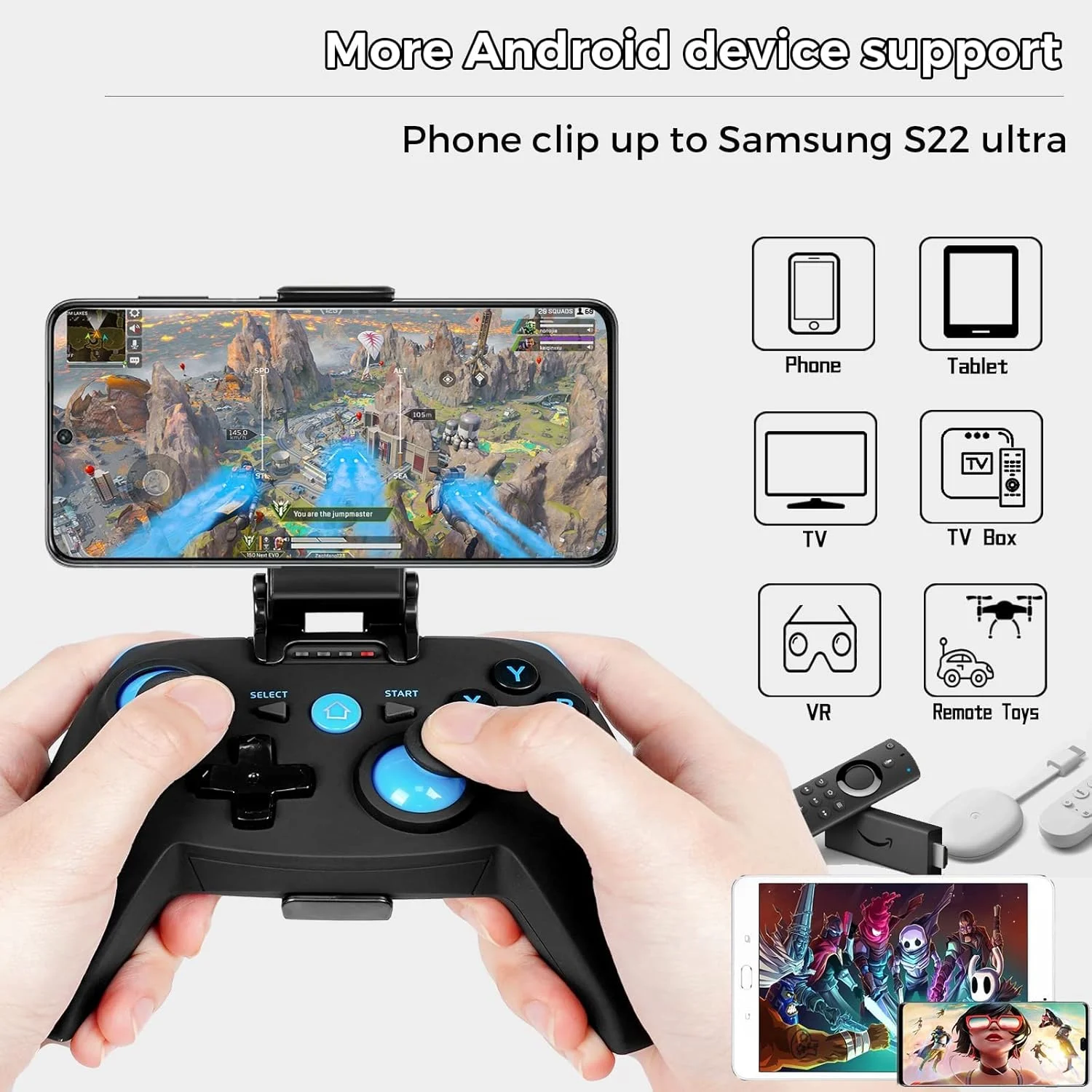 دسته بازی، گیم پد، کنترلر بلوتوثی برای آیفون/اندروید/ویندوز/استیم دک/ PS3&4/ سوییچ، ایکس باکس و گیم پد بی سیم DualShock برای گوشی موبایل xCloud، بازی از راه دور پلی استیشن دسته بازی، گیم پد، کنترلر بلوتوثی برای آیفون/اندروید/ویندوز/استیم دک/ PS3&4/ سوییچ، ایکس باکس و گیم پد بی سیم DualShock برای گوشی موبایل xCloud، بازی از راه دور پلی استیشن