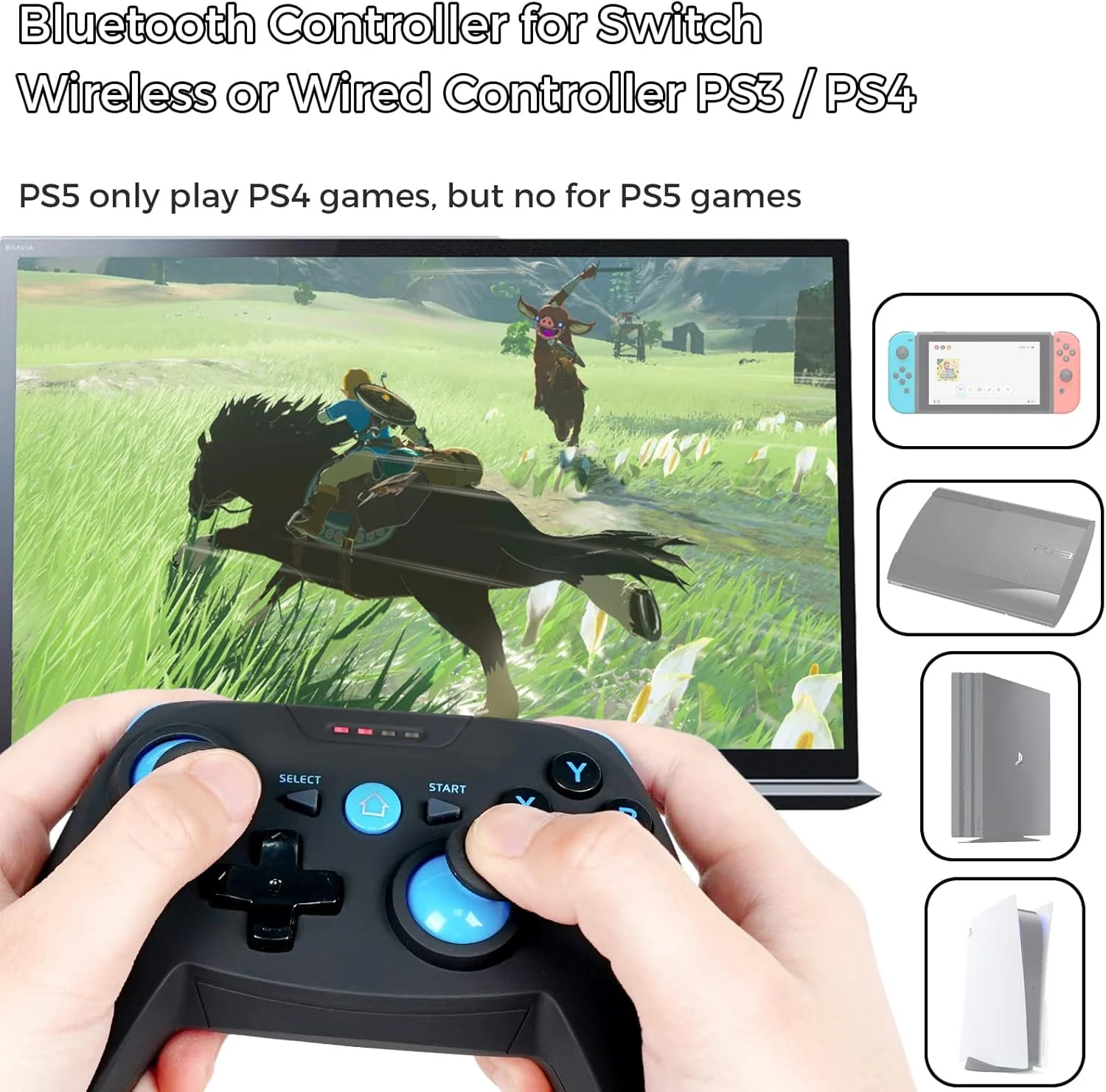 دسته بازی، گیم پد، کنترلر بلوتوثی برای آیفون/اندروید/ویندوز/استیم دک/ PS3&4/ سوییچ، ایکس باکس و گیم پد بی سیم DualShock برای گوشی موبایل xCloud، بازی از راه دور پلی استیشن دسته بازی، گیم پد، کنترلر بلوتوثی برای آیفون/اندروید/ویندوز/استیم دک/ PS3&4/ سوییچ، ایکس باکس و گیم پد بی سیم DualShock برای گوشی موبایل xCloud، بازی از راه دور پلی استیشن