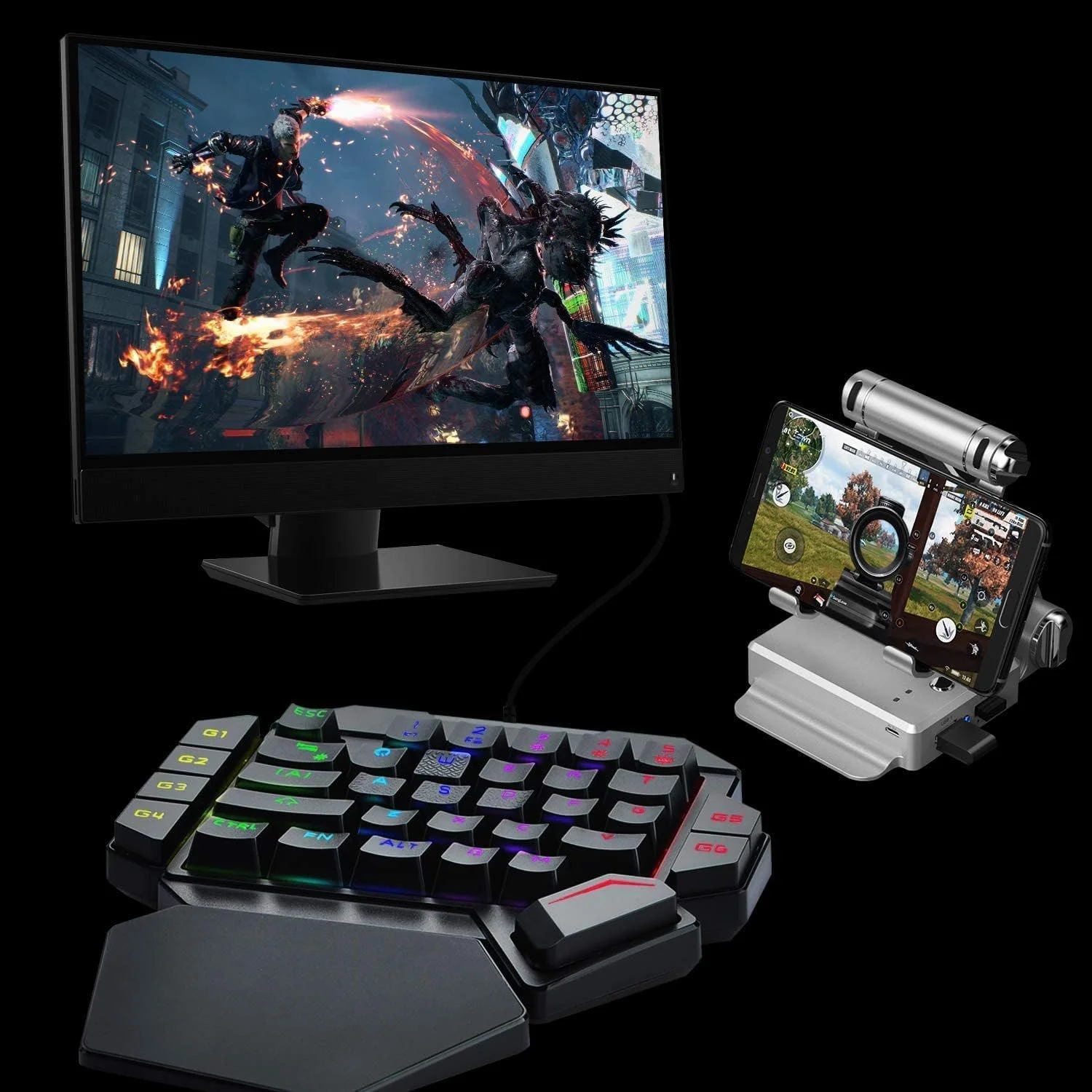 کیبورد مکانیکی RGB یک دستی، کیبورد گیمینگ ارگونومیک نیمه 35 کلید با نور پس زمینه رنگین کمانی، صفحه کلید گیمینگ سیمی، صفحه کلید کوچک USB، کنترلر بازی تک دستی، با پشتیبانی مچ دست کیبورد مکانیکی RGB یک دستی، کیبورد گیمینگ ارگونومیک نیمه 35 کلید با نور پس زمینه رنگین کمانی، صفحه کلید گیمینگ سیمی، صفحه کلید کوچک USB، کنترلر بازی تک دستی، با پشتیبانی مچ دست