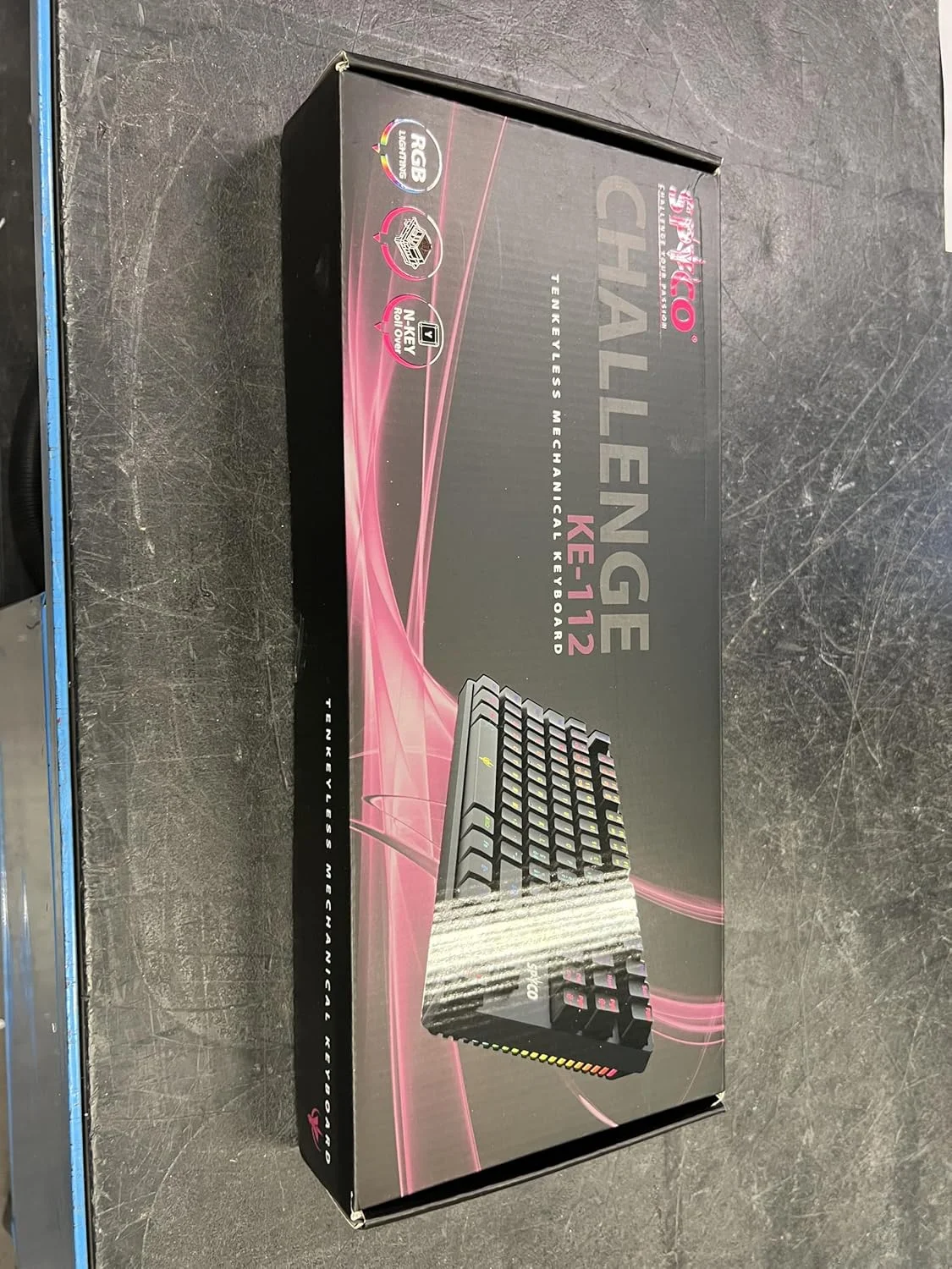 کیبورد گیمینگ SPYCO Challenge KE-112، نور پس زمینه LED RGB، 87 کلید با کلیدهای ABS، سوئیچ های قهوه ای Outemu، پیکربندی کامل Anti-Ghosting کیبورد گیمینگ SPYCO Challenge KE-112، نور پس زمینه LED RGB، 87 کلید با کلیدهای ABS، سوئیچ های قهوه ای Outemu، پیکربندی کامل Anti-Ghosting