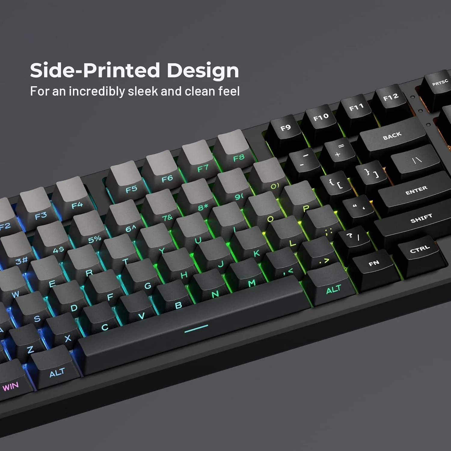 کلاهک های کلید XVX PBT، کلاهک های کلید با چاپ جانبی دوبل شات OEM Profile برای کیبوردهای گیمینگ مکانیکی 60% 65% 75% 100%، ست 136 کلید گرادیان خاکستری، برای کیبورد سوئیچ های Cherry Gateron MX کلاهک های کلید XVX PBT، کلاهک های کلید با چاپ جانبی دوبل شات OEM Profile برای کیبوردهای گیمینگ مکانیکی 60% 65% 75% 100%، ست 136 کلید گرادیان خاکستری، برای کیبورد سوئیچ های Cherry Gateron MX