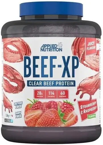 پروتئین ایزوله گوشت گاو BEEF-XP شفاف 1.8 کیلوگرم (60 سروینگ) - توت فرنگی و تمشک پروتئین ایزوله گوشت گاو BEEF-XP شفاف 1.8 کیلوگرم (60 سروینگ) - توت فرنگی و تمشک