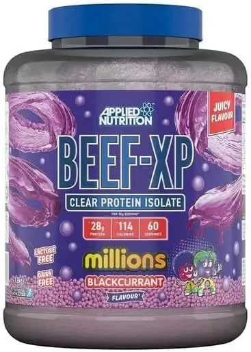 پروتئین ایزوله گوشت گاو BEEF-XP Clear، 1.8 کیلوگرم (60 سروینگ) - بلک کارنت میلیون پروتئین ایزوله گوشت گاو BEEF-XP Clear، 1.8 کیلوگرم (60 سروینگ) - بلک کارنت میلیون