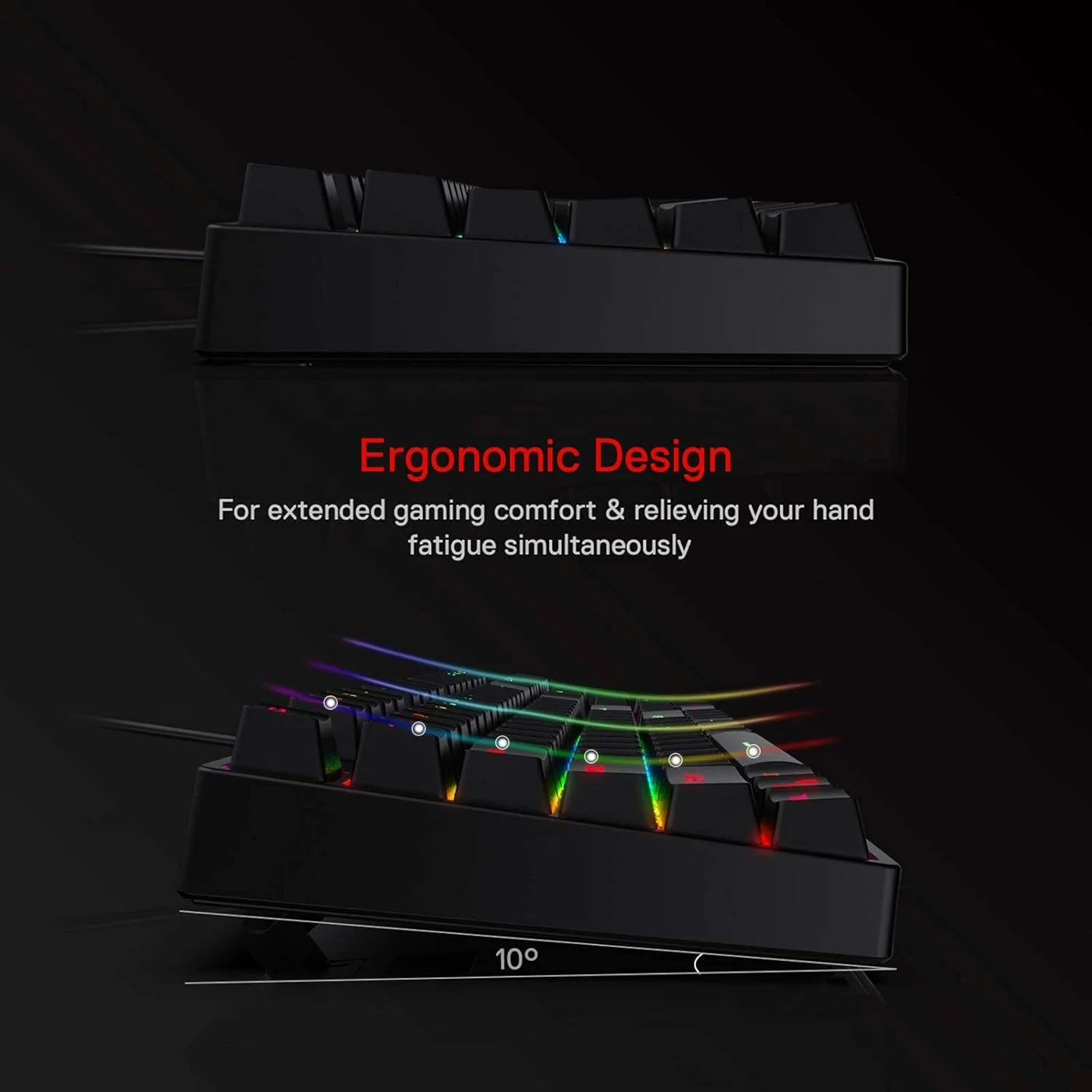 کیبورد گیمینگ مکانیکی نور پس زمینه RGB رداگون K582 SURARA با 104 کلید - سوییچ قرمز خطی و بی صدا کیبورد گیمینگ مکانیکی نور پس زمینه RGB رداگون K582 SURARA با 104 کلید - سوییچ قرمز خطی و بی صدا