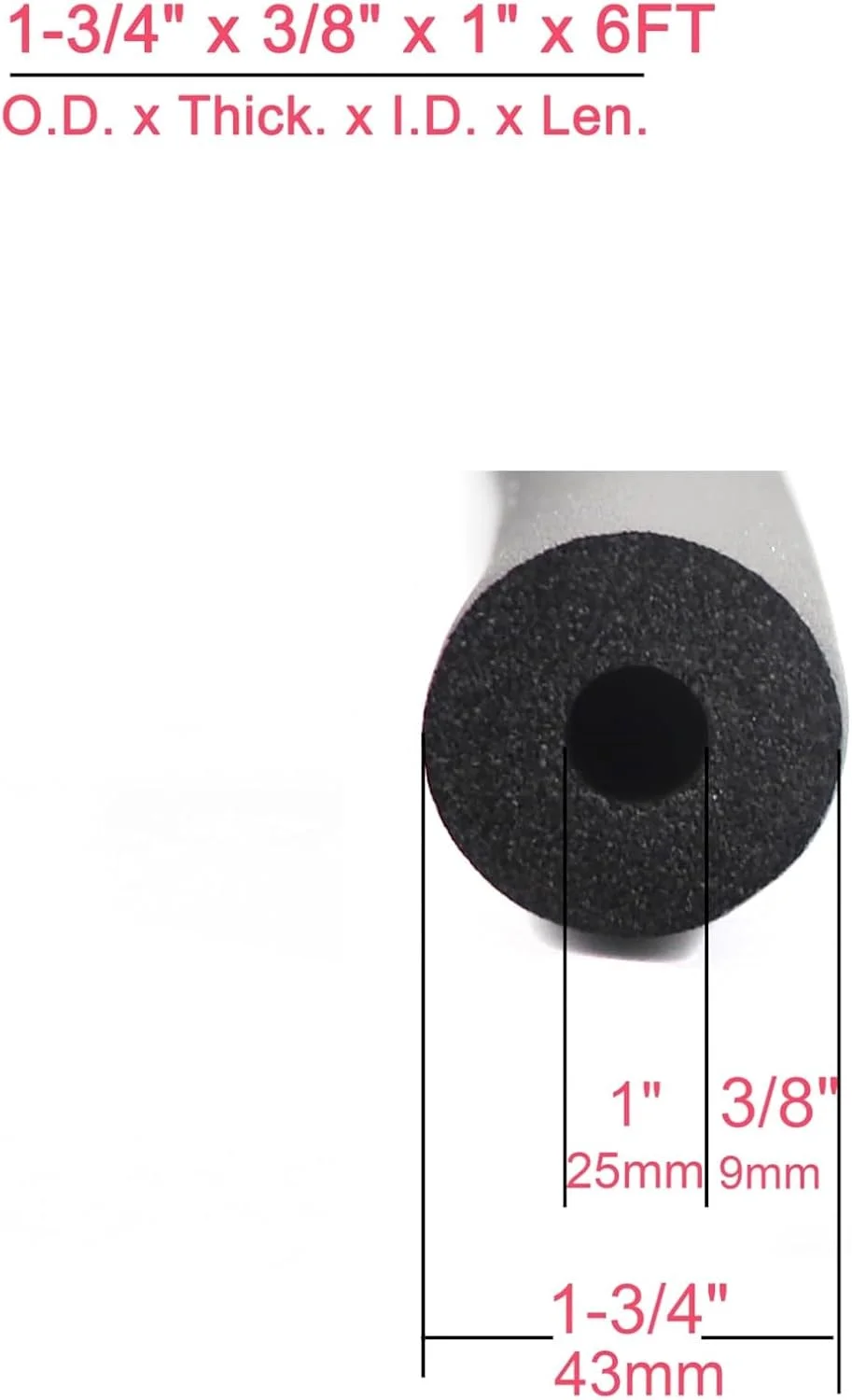 لوله فوم عایق لوله فروشگاه سفید، لوله فوم پایه گیتار، لوله 9 میلی متری برای واحد AC، پایه گیتار، دسته دستگاه ورزشی و باربند لوله فوم عایق لوله فروشگاه سفید، لوله فوم پایه گیتار، لوله 9 میلی متری برای واحد AC، پایه گیتار، دسته دستگاه ورزشی و باربند