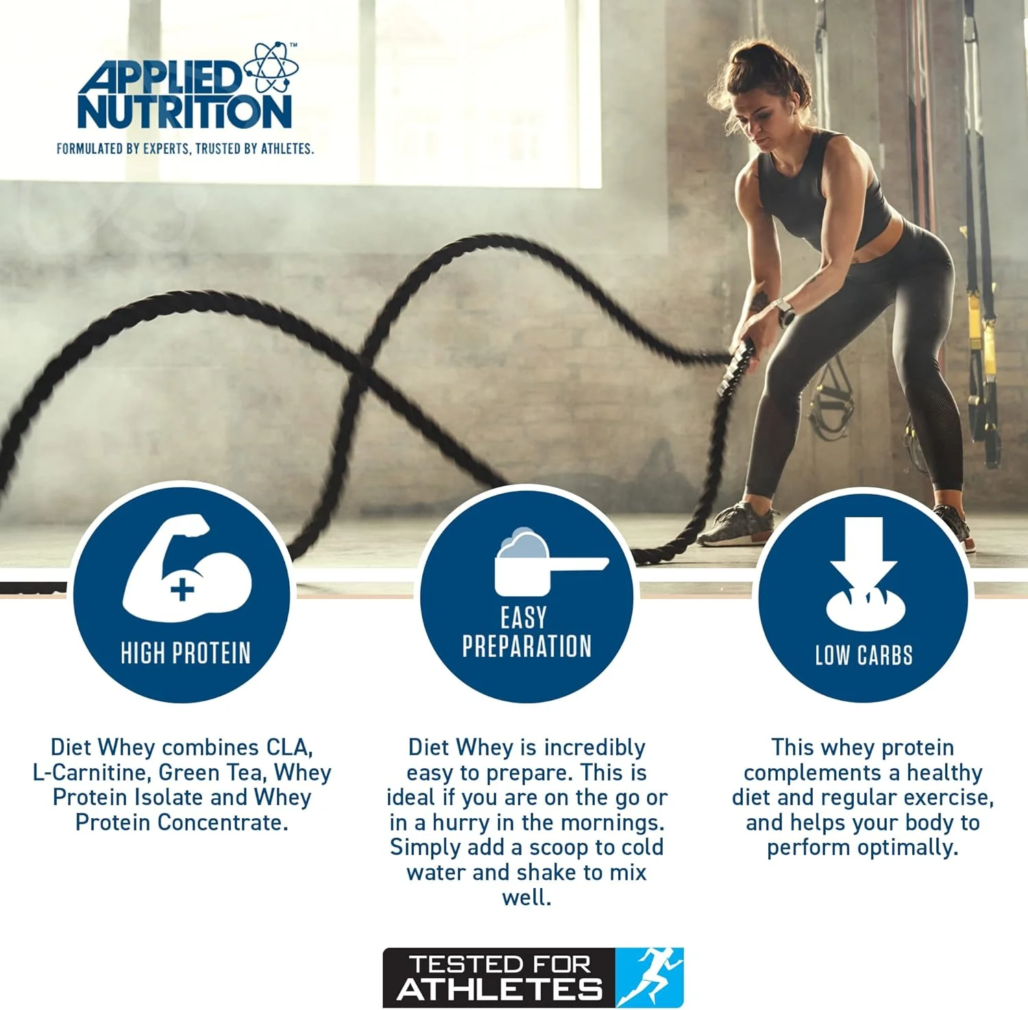 پروتئین وی رژیمی با طعم بستنی وانیلی Applied Nutrition (۱ کیلوگرم) پروتئین وی رژیمی با طعم بستنی وانیلی Applied Nutrition (۱ کیلوگرم)