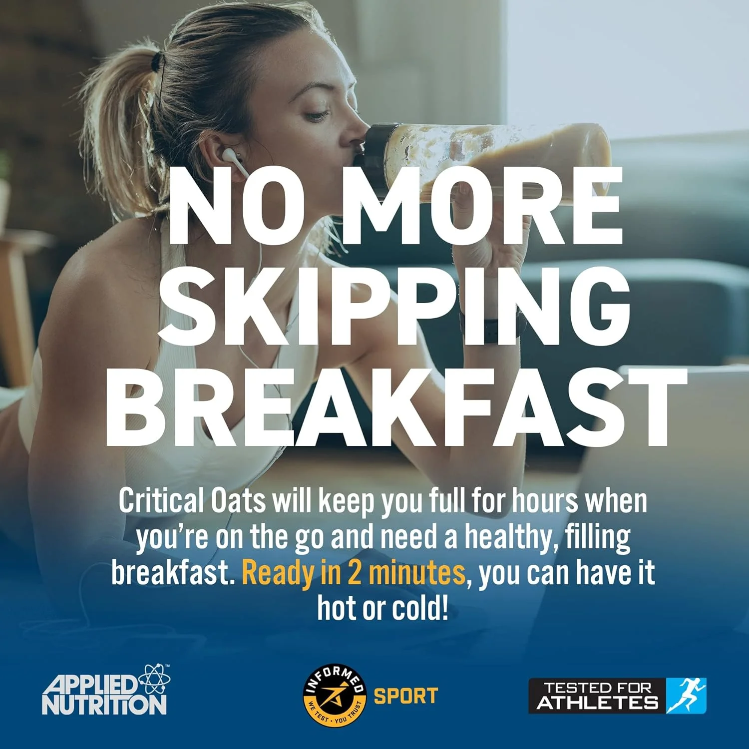 جو دوسر پروتئینی Applied Nutrition Critical Oats - فرنی با پروتئین وی ایزوله ISO-XP، صبحانه سالم و میان وعده پروتئینی بالا (3 کیلوگرم - 50 سروینگ) (موز) جو دوسر پروتئینی Applied Nutrition Critical Oats - فرنی با پروتئین وی ایزوله ISO-XP، صبحانه سالم و میان وعده پروتئینی بالا (3 کیلوگرم - 50 سروینگ) (موز)