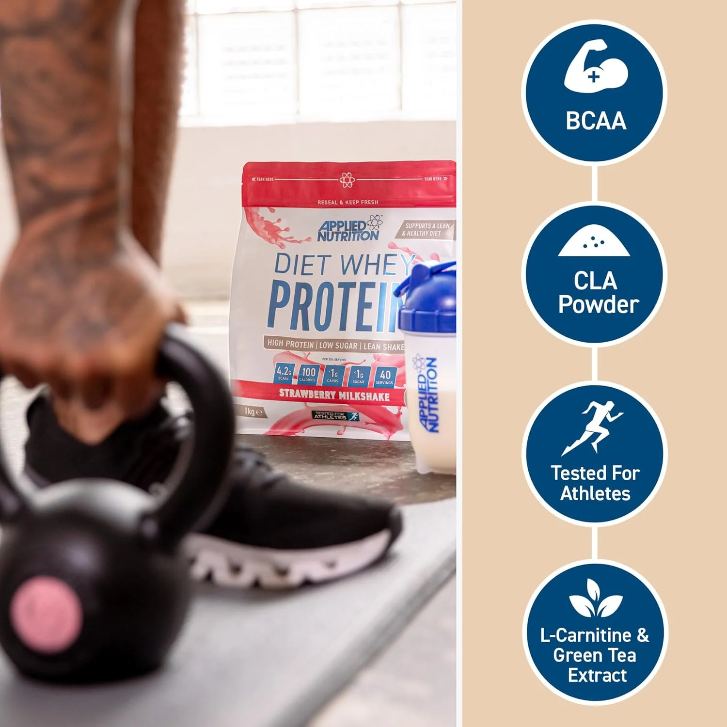 پروتئین وی رژیمی با طعم بستنی وانیلی Applied Nutrition (۱ کیلوگرم) پروتئین وی رژیمی با طعم بستنی وانیلی Applied Nutrition (۱ کیلوگرم)