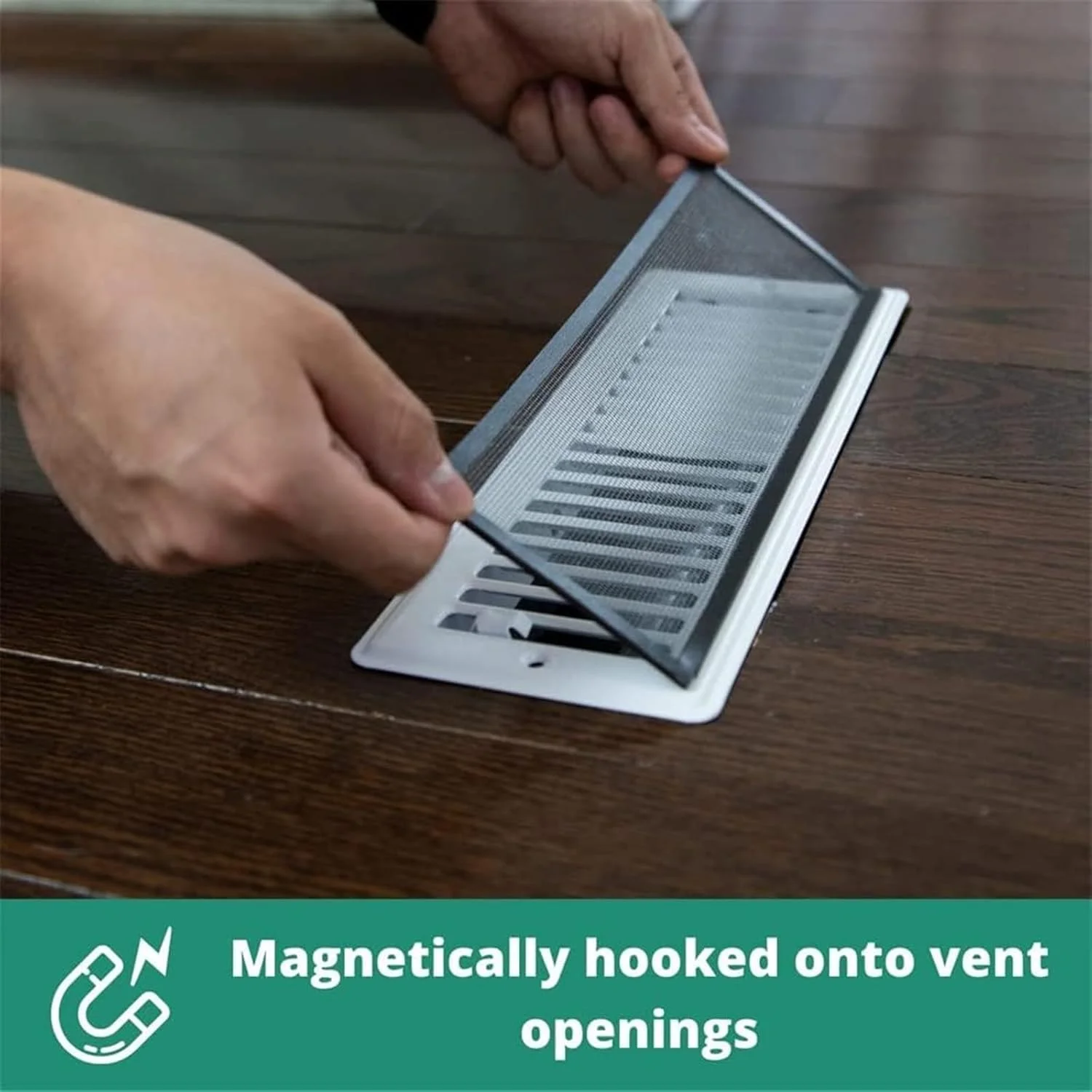 دریچه هوا 4 عددی THE WHITE SHOP، توری دریچه هوا مستطیلی مغناطیسی PVC 10" x 4"، پوشش توری دریچه کف، صفحه دریچه پلاستیکی برای دیوار، سقف، کف، گرفتن زباله، مو، حشرات، مشکی دریچه هوا 4 عددی THE WHITE SHOP، توری دریچه هوا مستطیلی مغناطیسی PVC 10" x 4"، پوشش توری دریچه کف، صفحه دریچه پلاستیکی برای دیوار، سقف، کف، گرفتن زباله، مو، حشرات، مشکی