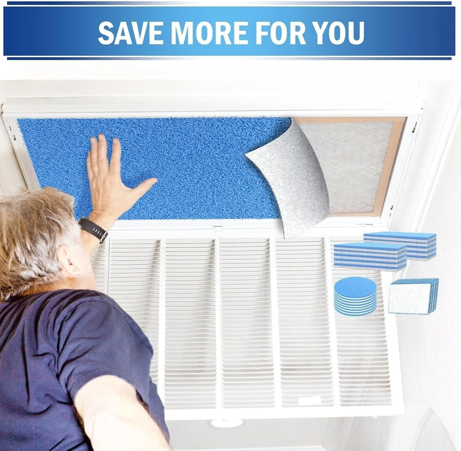 فیلتر دریچه هوا THE WHITE SHOP، فیلتر هوا، کیت فیلتر سه گانه دریچه، پشم فیلتر حذف هوا، برای محفظه کف، توری، سقف، دریچه های شومینه (30 * 335) فیلتر دریچه هوا THE WHITE SHOP، فیلتر هوا، کیت فیلتر سه گانه دریچه، پشم فیلتر حذف هوا، برای محفظه کف، توری، سقف، دریچه های شومینه (30 * 335)