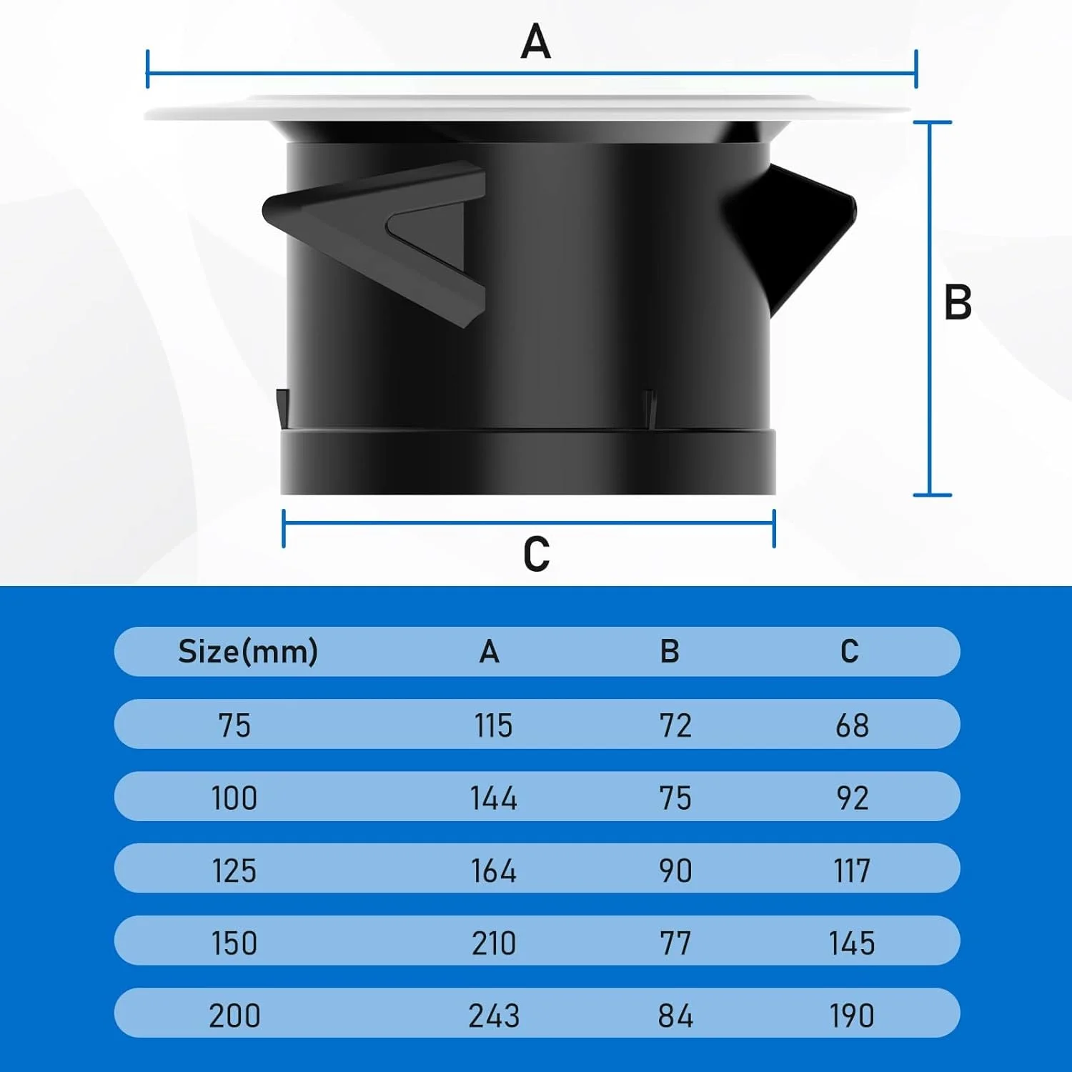 دریچه گرد هوا 7.8 اینچی THE WHITE SHOP، پوشش توری ABS با توری صفحه داخلی، پوشش دریچه قابل تنظیم برای تهویه حمام، دفتر، آشپزخانه دریچه گرد هوا 7.8 اینچی THE WHITE SHOP، پوشش توری ABS با توری صفحه داخلی، پوشش دریچه قابل تنظیم برای تهویه حمام، دفتر، آشپزخانه