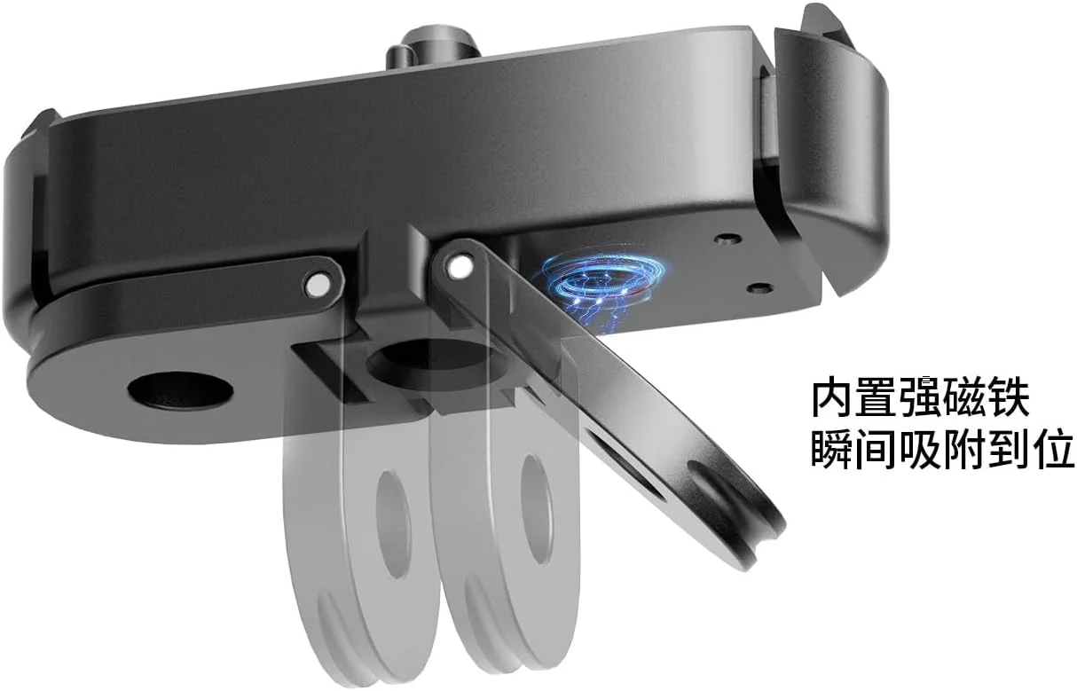 پایه اتصال سریع eWINNER برای Hero 13 Black / پایه قفل مغناطیسی آلومینیومی با رابط پیچ 1/4 اینچی و رابط دوگانه برای لوازم جانبی آداپتور تبدیل Hero13