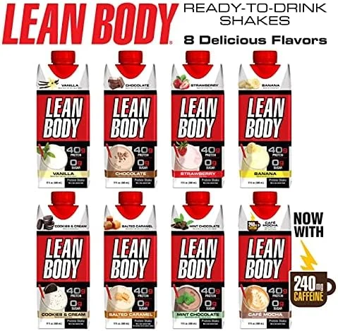 نوشیدنی پروتئینی آماده مصرف لابرادا Lean Body (500 میلی لیتر، کوکی و خامه)، 40 گرم پروتئین، 0 گرم شکر، بدون گلوتن، 22 ویتامین و مواد معدنی، مخلوط وی نوشیدنی پروتئینی آماده مصرف لابرادا Lean Body (500 میلی لیتر، کوکی و خامه)، 40 گرم پروتئین، 0 گرم شکر، بدون گلوتن، 22 ویتامین و مواد معدنی، مخلوط وی