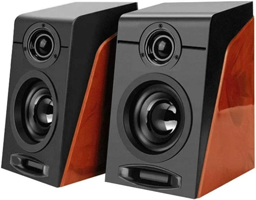 اسپیکر کامپیوتر BREAUX با صدای استریو فراگیر، USB سیمی، اسپیکر چند رسانه ای برای کامپیوتر/لپ تاپ/تلفن هوشمند