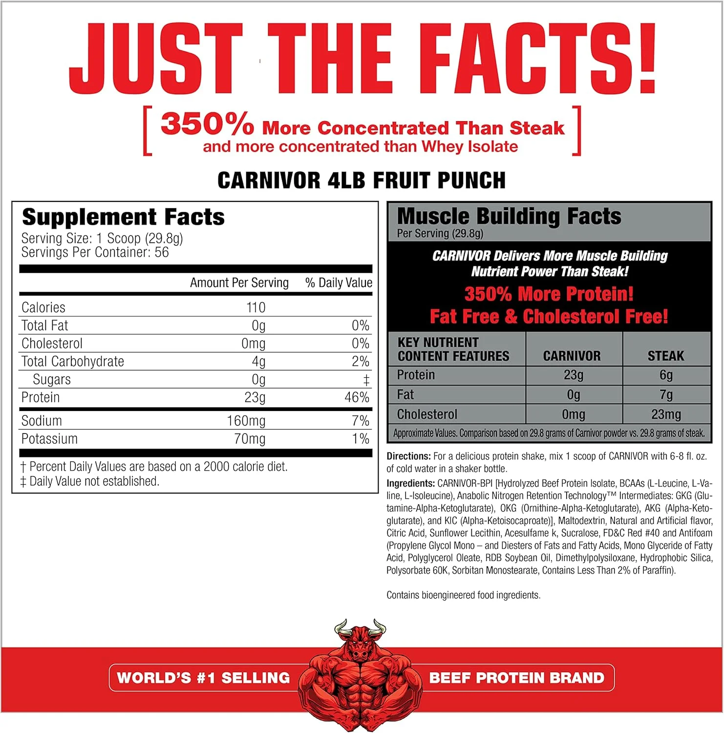 MuscleMeds Carnivor پانچ میوه ای، 4 پوند MuscleMeds Carnivor پانچ میوه ای، 4 پوند