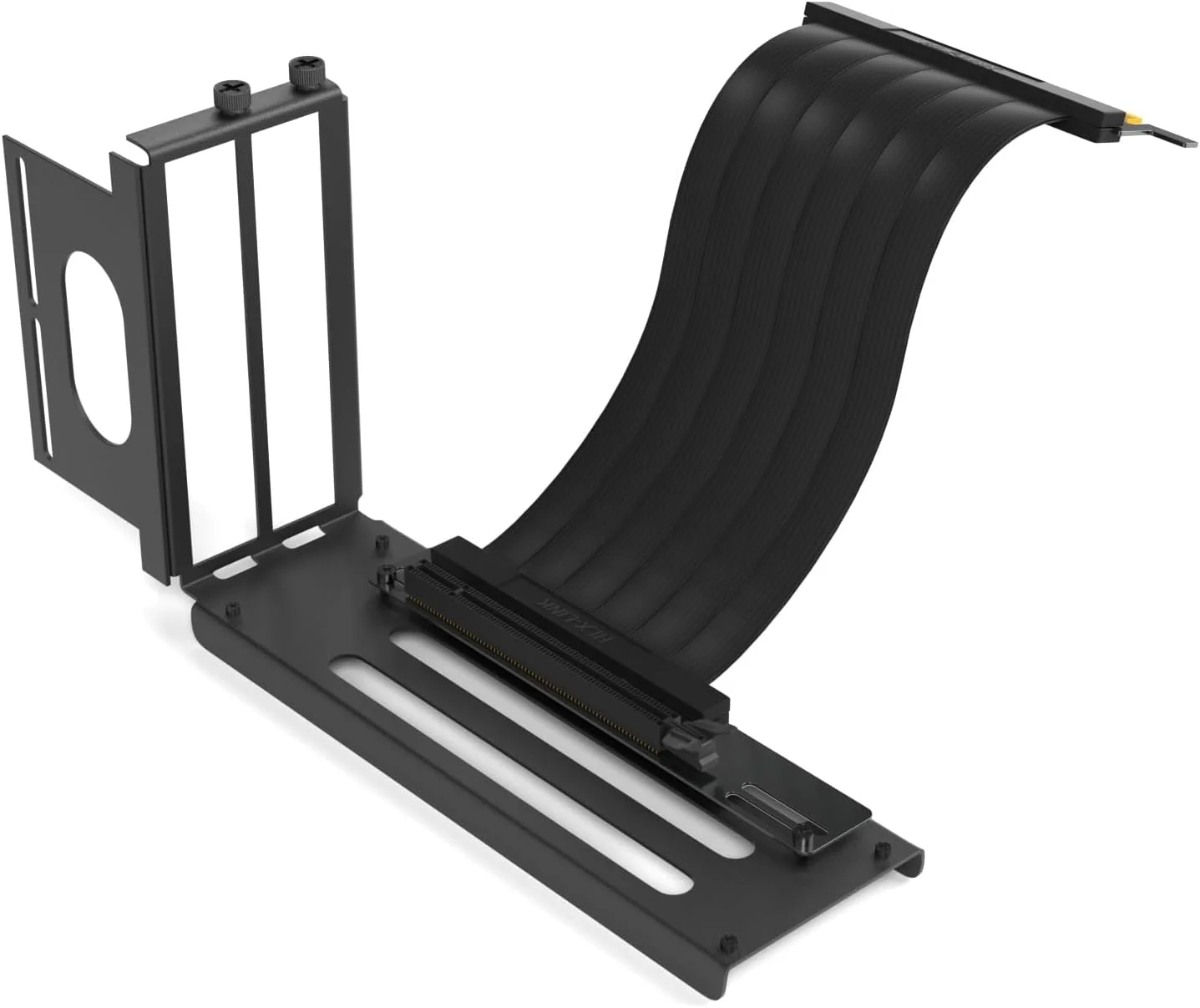 کیت نگهدارنده کارت گرافیک عمودی KASTWAVE، پایه GPU با کابل رایزر PCIE زاویه راست 90 درجه 20 سانتی متری PCIE 3.0 مشکی کیت نگهدارنده کارت گرافیک عمودی KASTWAVE، پایه GPU با کابل رایزر PCIE زاویه راست 90 درجه 20 سانتی متری PCIE 3.0 مشکی