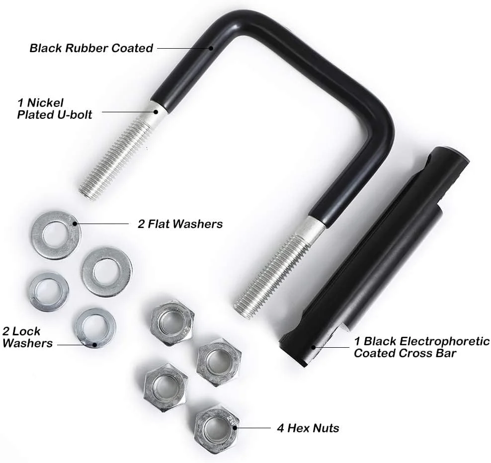 گیره ضد لرزش و سفت کننده اتصال تریلر، تثبیت کننده فولادی سنگین 2 اینچی برای حمل بار بی صدا، باربند دوچرخه و پایه توپ تریلر - کاهش صدا و بهبود ثبات