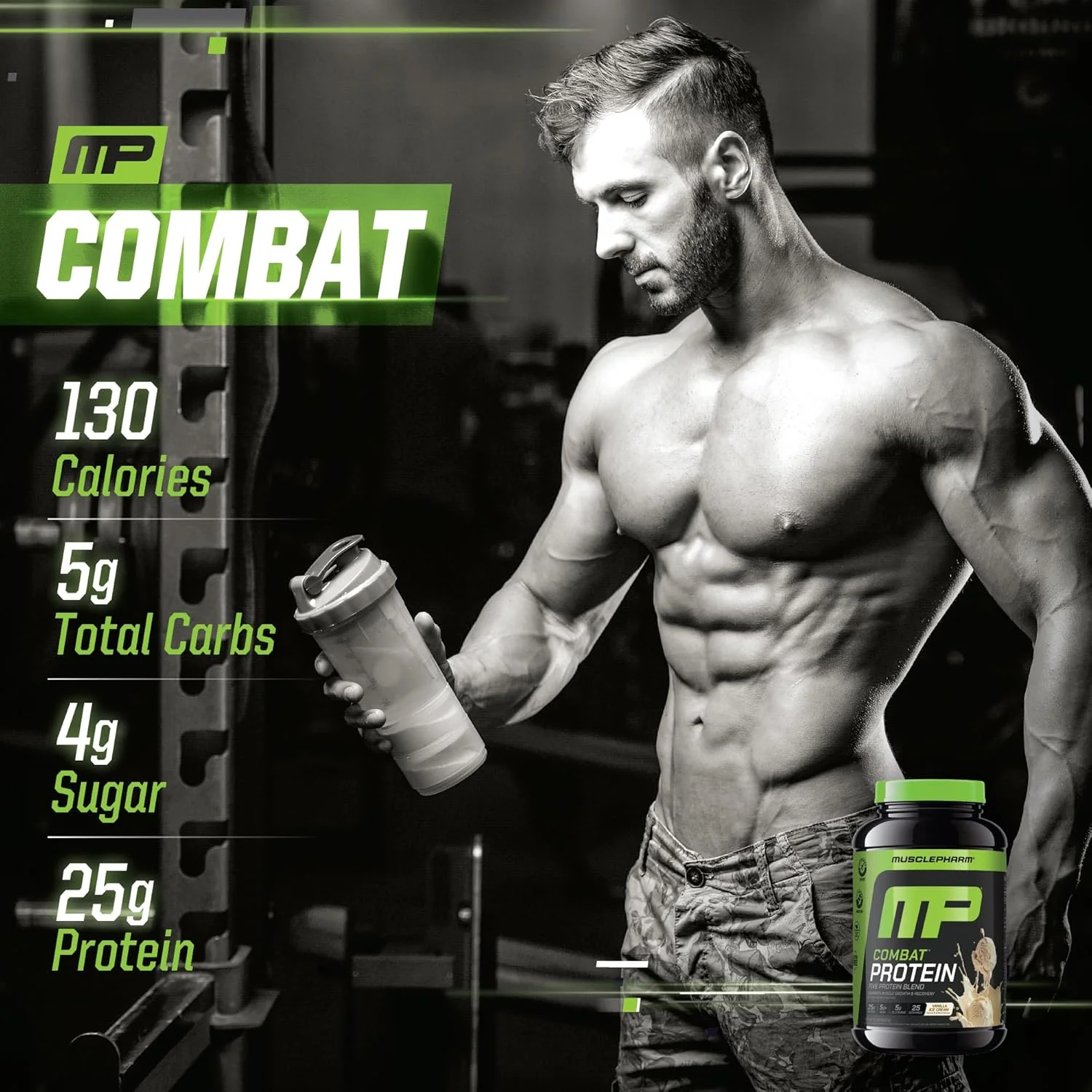 پودر پروتئین کامبت MusclePharm، طعم وانیل، سوخت رسانی به عضلات برای تمرینات سازنده، 5 منبع پروتئینی شامل پروتئین وی ایزوله و آلبومین تخم مرغ، بدون گلوتن، 2 پوند، 25 سروینگ پودر پروتئین کامبت MusclePharm، طعم وانیل، سوخت رسانی به عضلات برای تمرینات سازنده، 5 منبع پروتئینی شامل پروتئین وی ایزوله و آلبومین تخم مرغ، بدون گلوتن، 2 پوند، 25 سروینگ
