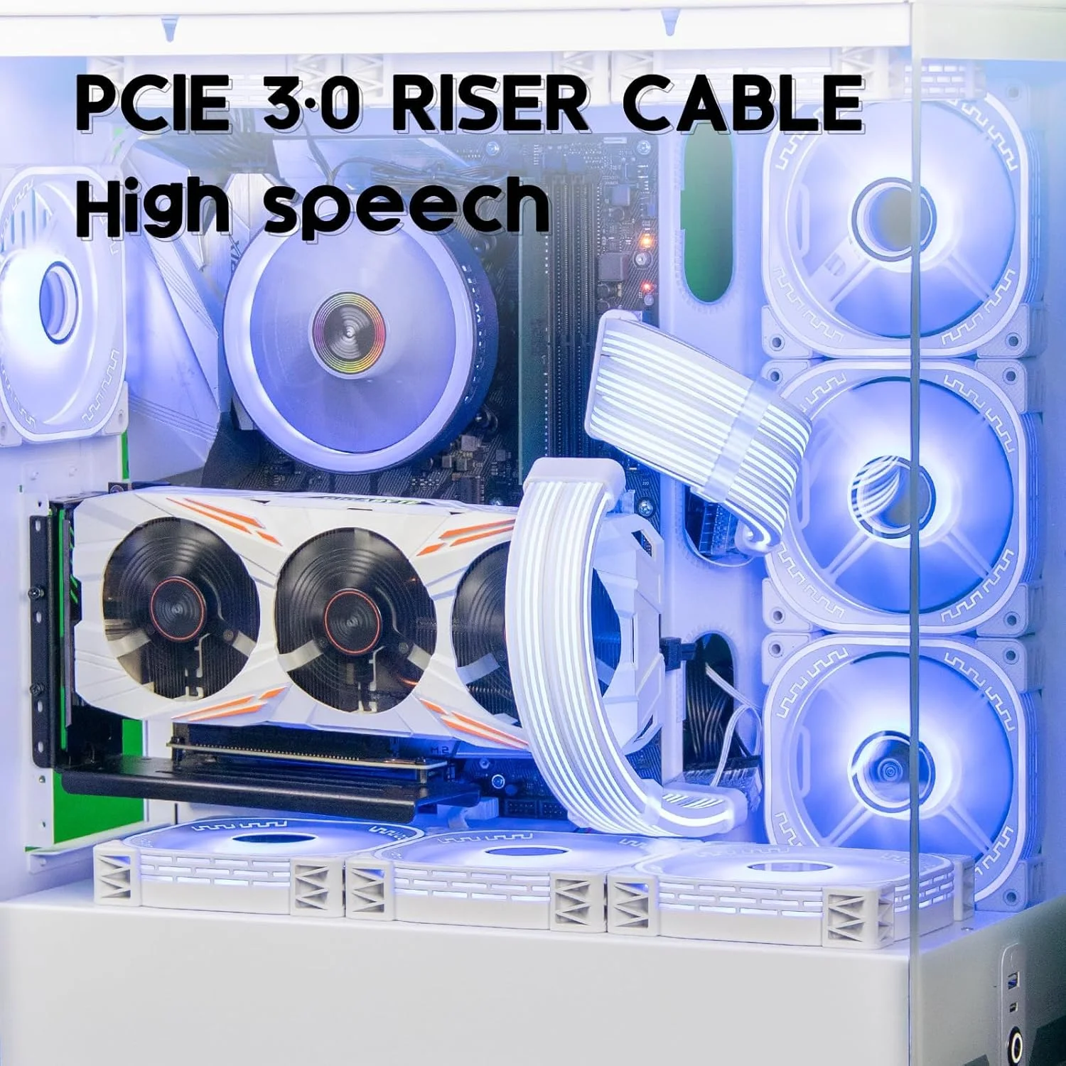 کیت نگهدارنده کارت گرافیک عمودی KASTWAVE، پایه GPU با کابل رایزر PCIE زاویه راست 90 درجه 20 سانتی متری PCIE 3.0 مشکی کیت نگهدارنده کارت گرافیک عمودی KASTWAVE، پایه GPU با کابل رایزر PCIE زاویه راست 90 درجه 20 سانتی متری PCIE 3.0 مشکی