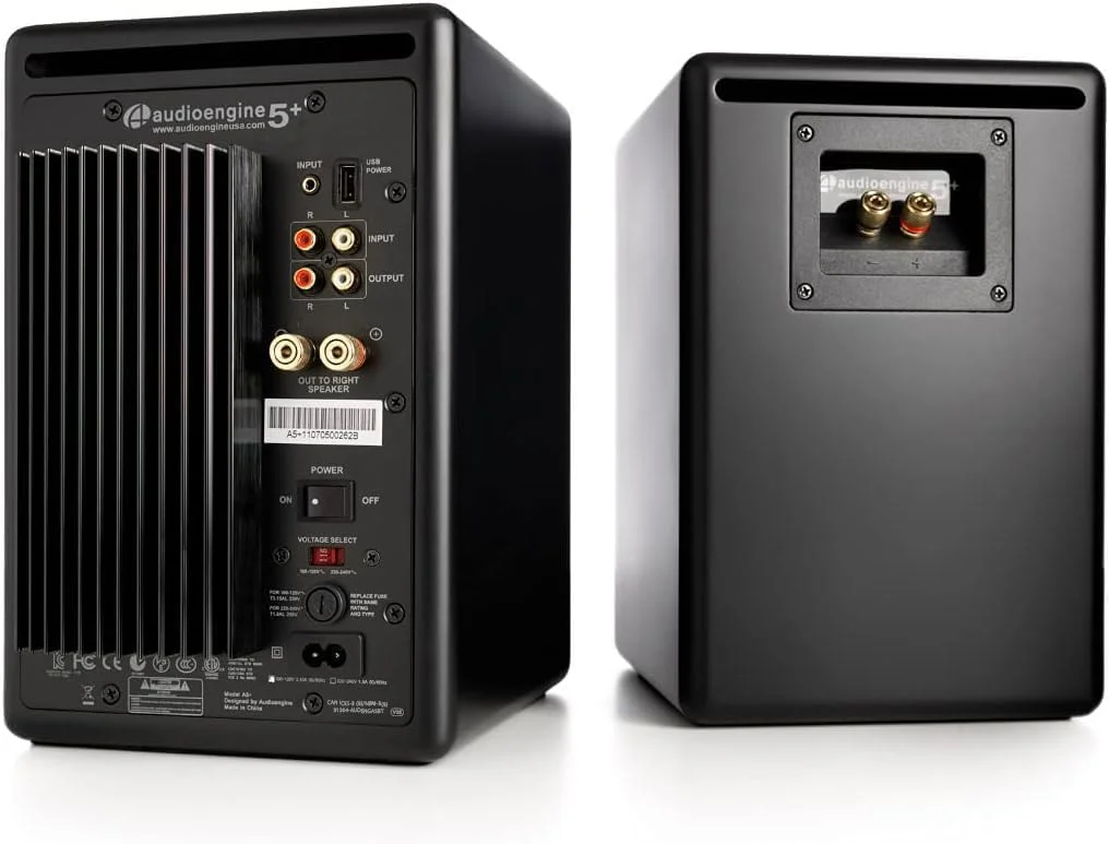 سیستم اسپیکر خانگی 150 واتی Audioengine A5 برای استودیوها، سینمای خانگی، قفسه کتاب و بازی سیستم اسپیکر خانگی 150 واتی Audioengine A5 برای استودیوها، سینمای خانگی، قفسه کتاب و بازی