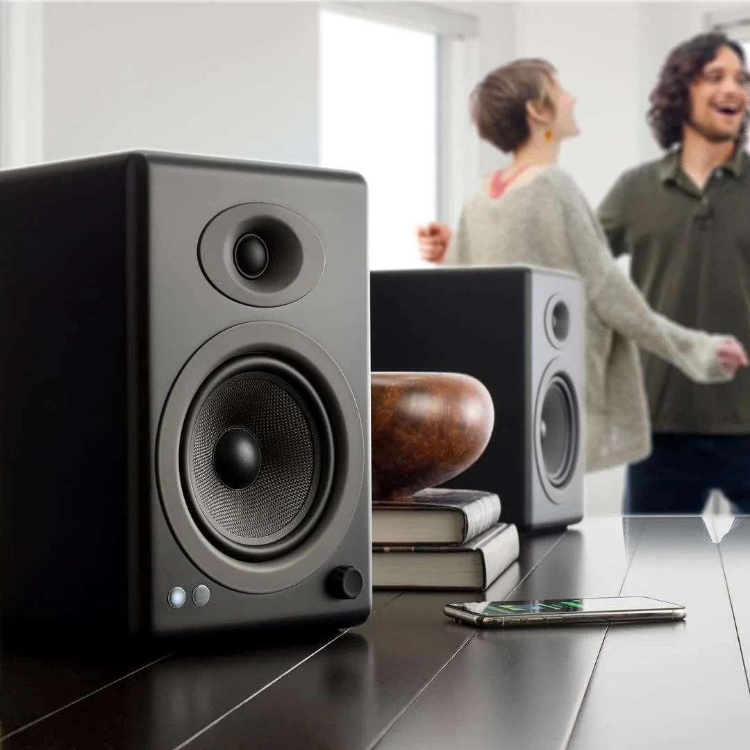 سیستم اسپیکر خانگی 150 واتی Audioengine A5 برای استودیوها، سینمای خانگی، قفسه کتاب و بازی سیستم اسپیکر خانگی 150 واتی Audioengine A5 برای استودیوها، سینمای خانگی، قفسه کتاب و بازی