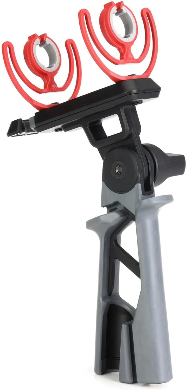 نگهدارنده میکروفون دستی RØDE PG2-R مجهز به دو پایه لرزه‌گیر Rycote Lyre