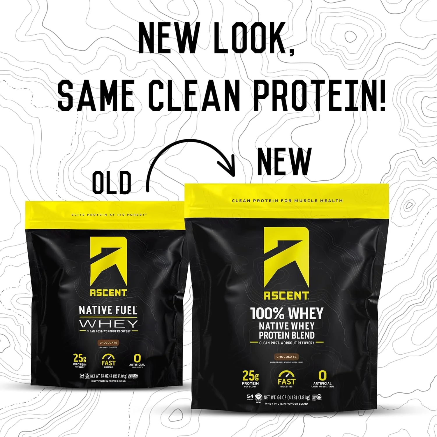 پودر پروتئین وی 100% Ascent - پروتئین وی ایزوله بعد از تمرین، بدون طعم دهنده ها و شیرین کننده های مصنوعی، بدون سویا و گلوتن، 5.5 گرم BCAA، 2.6 گرم لوسین، اسیدهای آمینه ضروری، شکلاتی 4 پوند